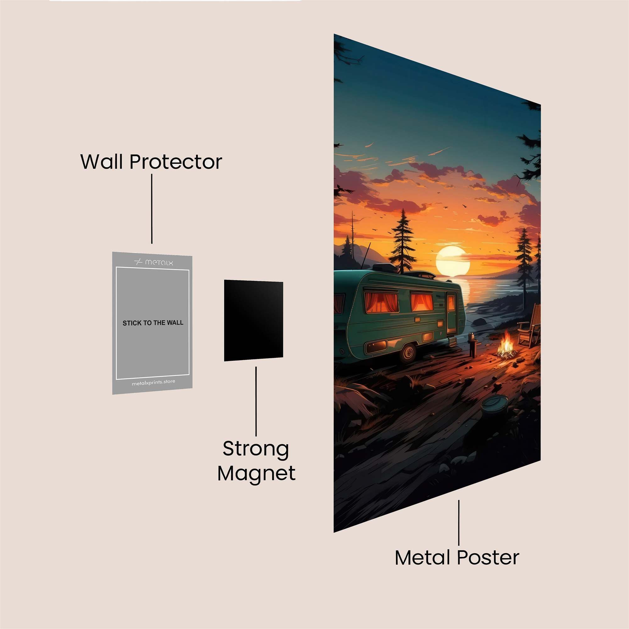 Camper Serenity Safe Wall Magnetic / M