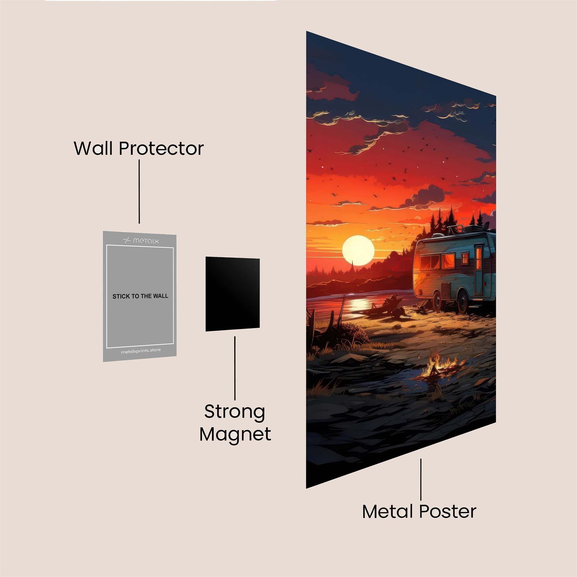 Camper Serenity Safe Wall Magnetic / M