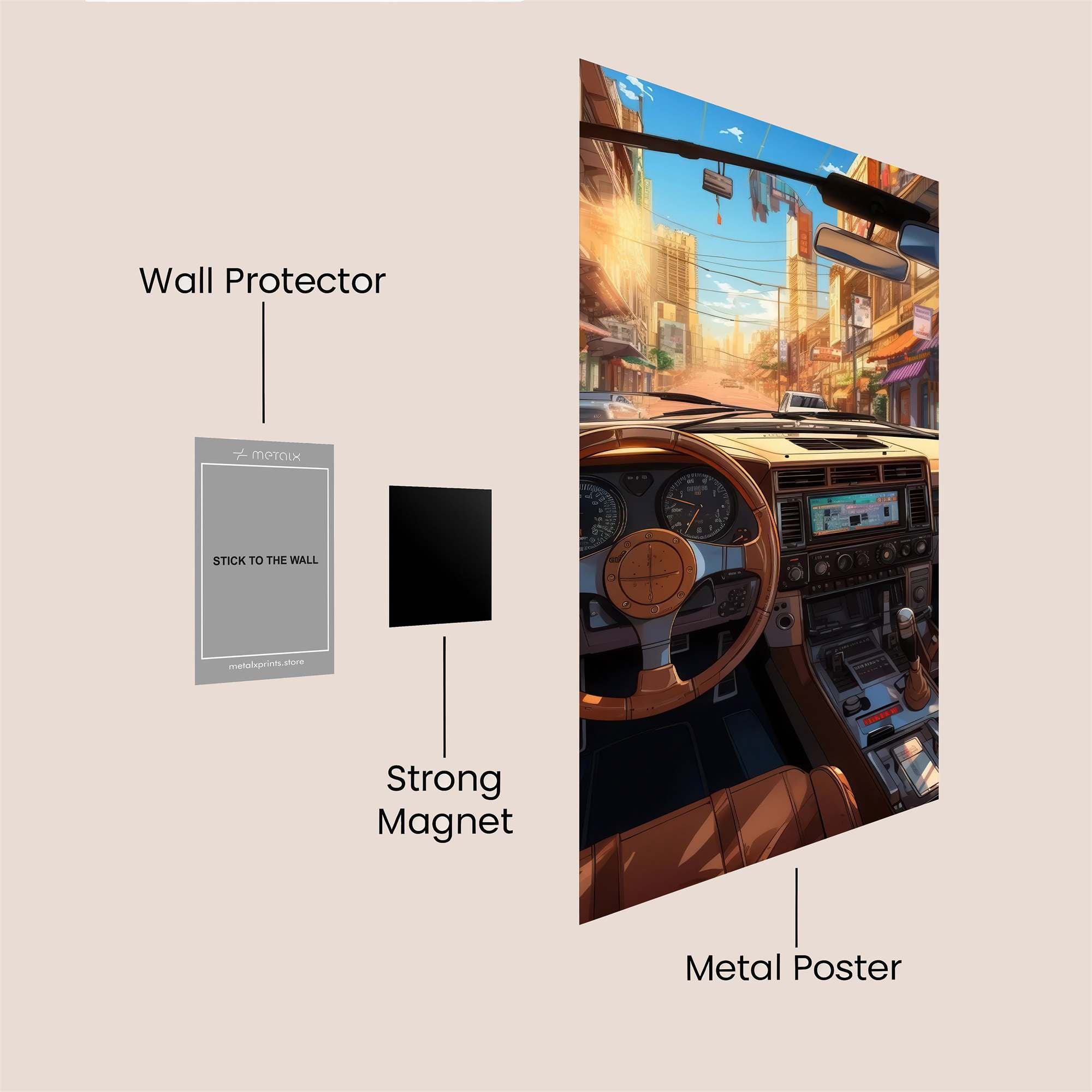 Tokyo Serene Safe Wall Magnetic / M