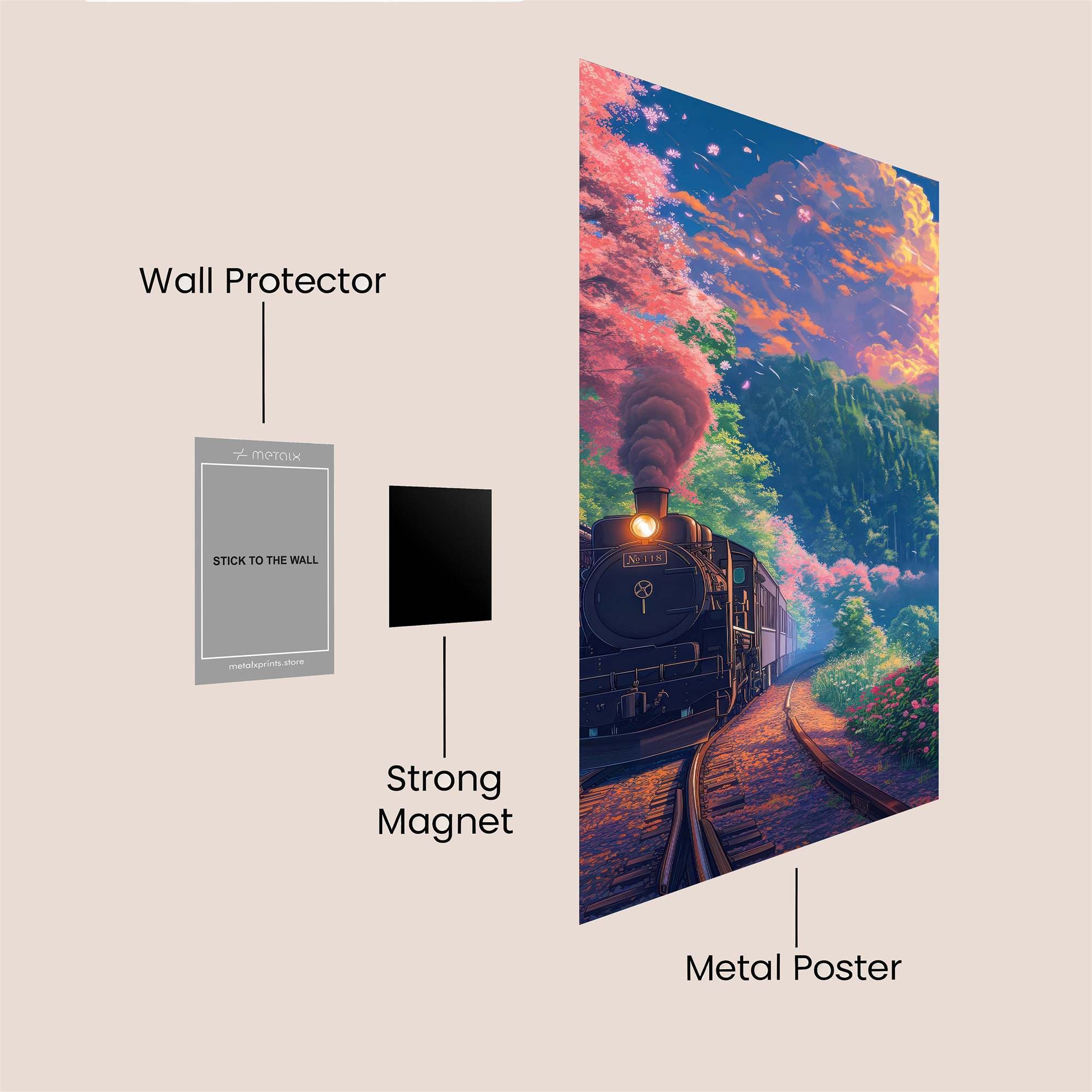 BlossomJourney Safe Wall Magnetic / M