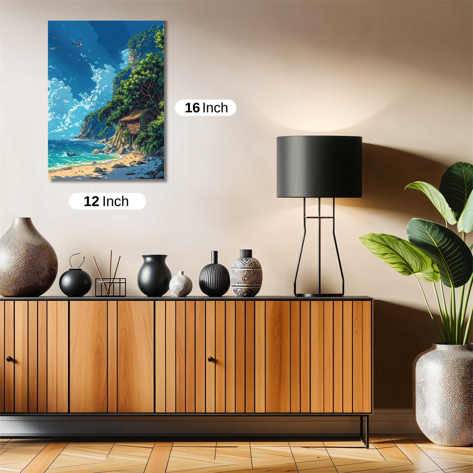 Seaside Serenity Safe Wall Magnetic / M