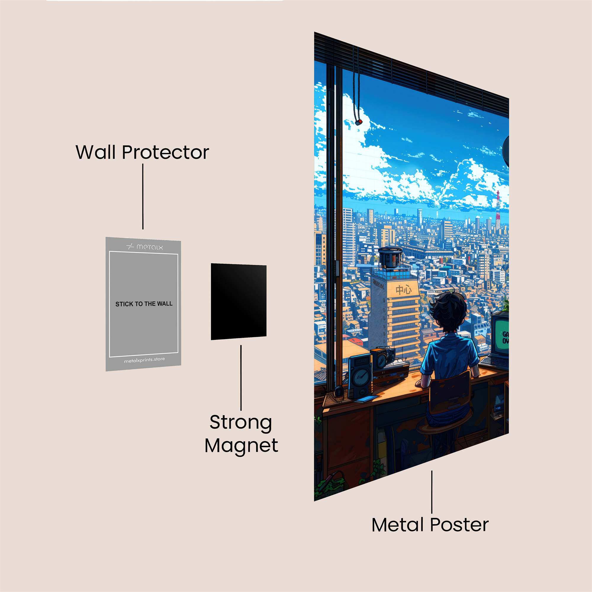 Tokyo Dreamscape Safe Wall Magnetic / M