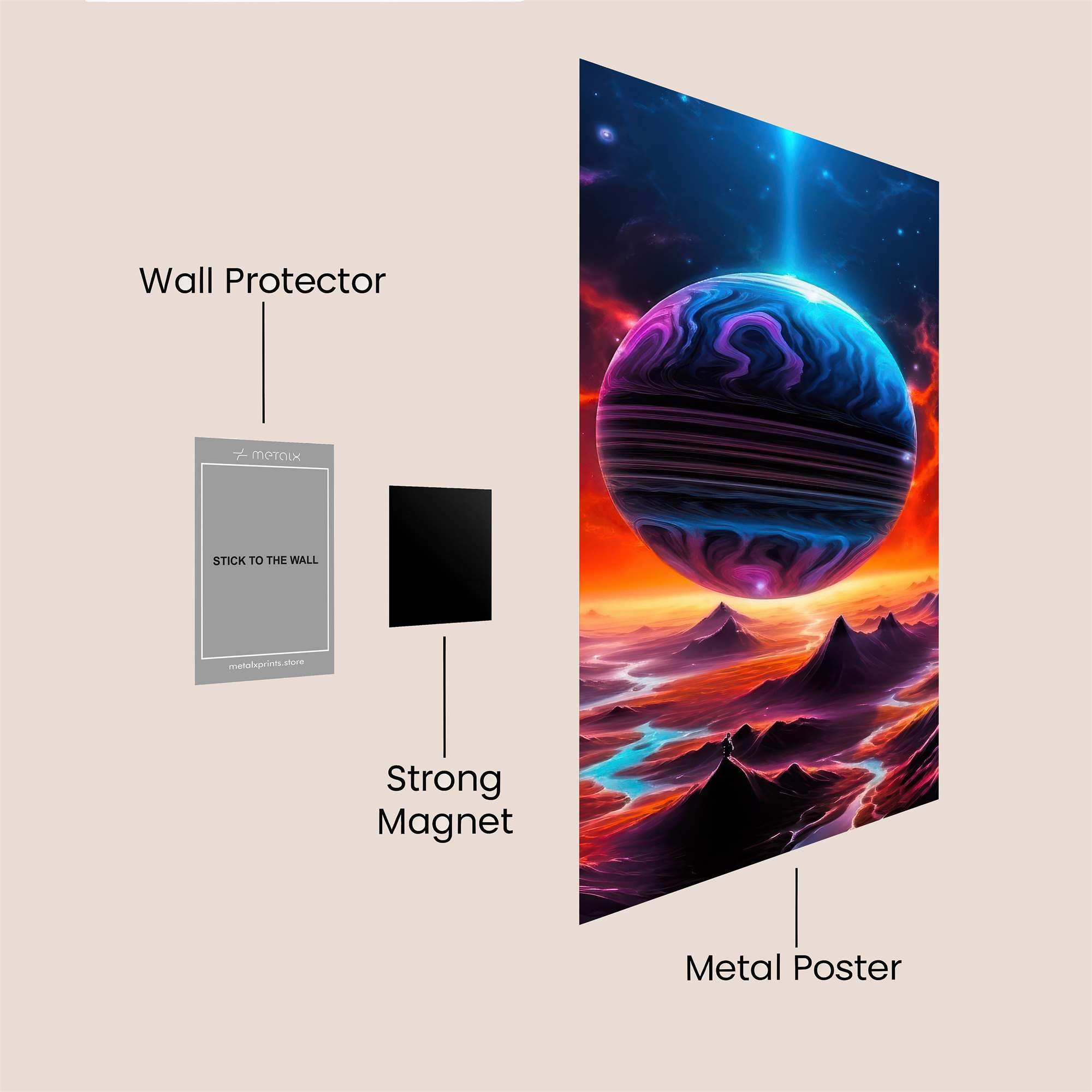 Cosmic Rapture Safe Wall Magnetic / M