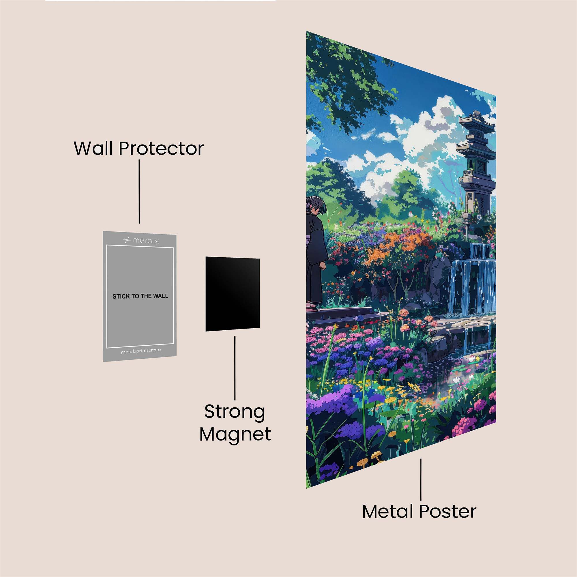 Garden Serenity Safe Wall Magnetic / M