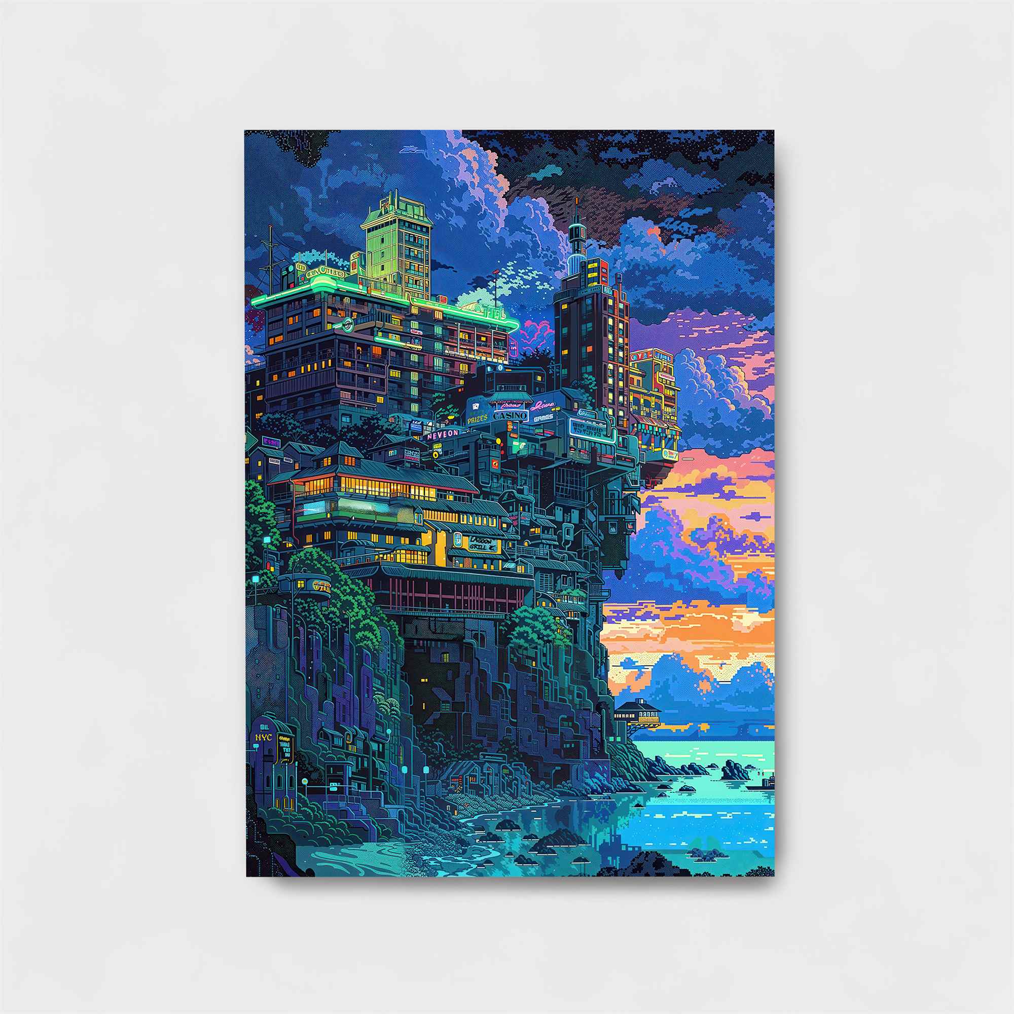 Neon Serenity Safe Wall Magnetic / M