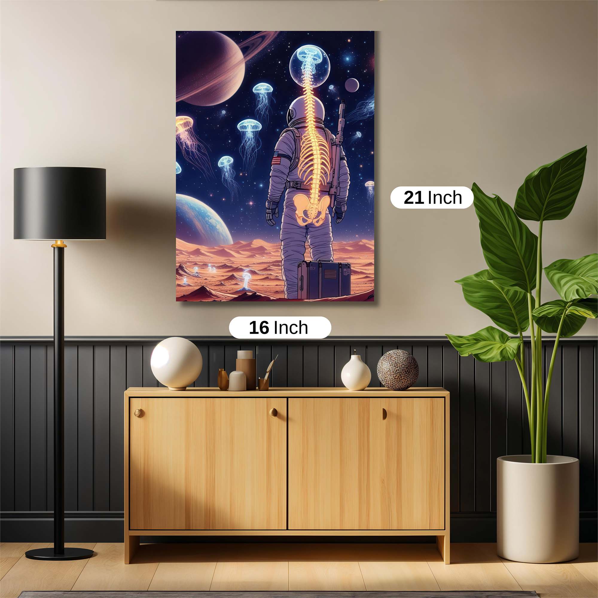 Astronaut Dreamscape Safe Wall Magnetic / M