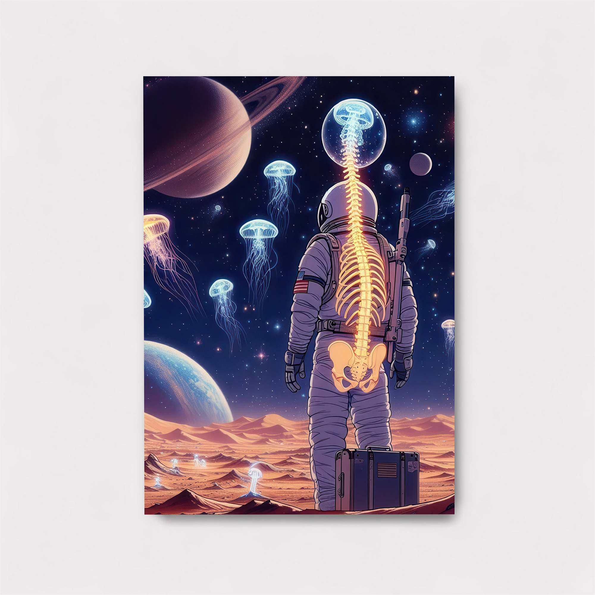 Astronaut Dreamscape Safe Wall Magnetic / M
