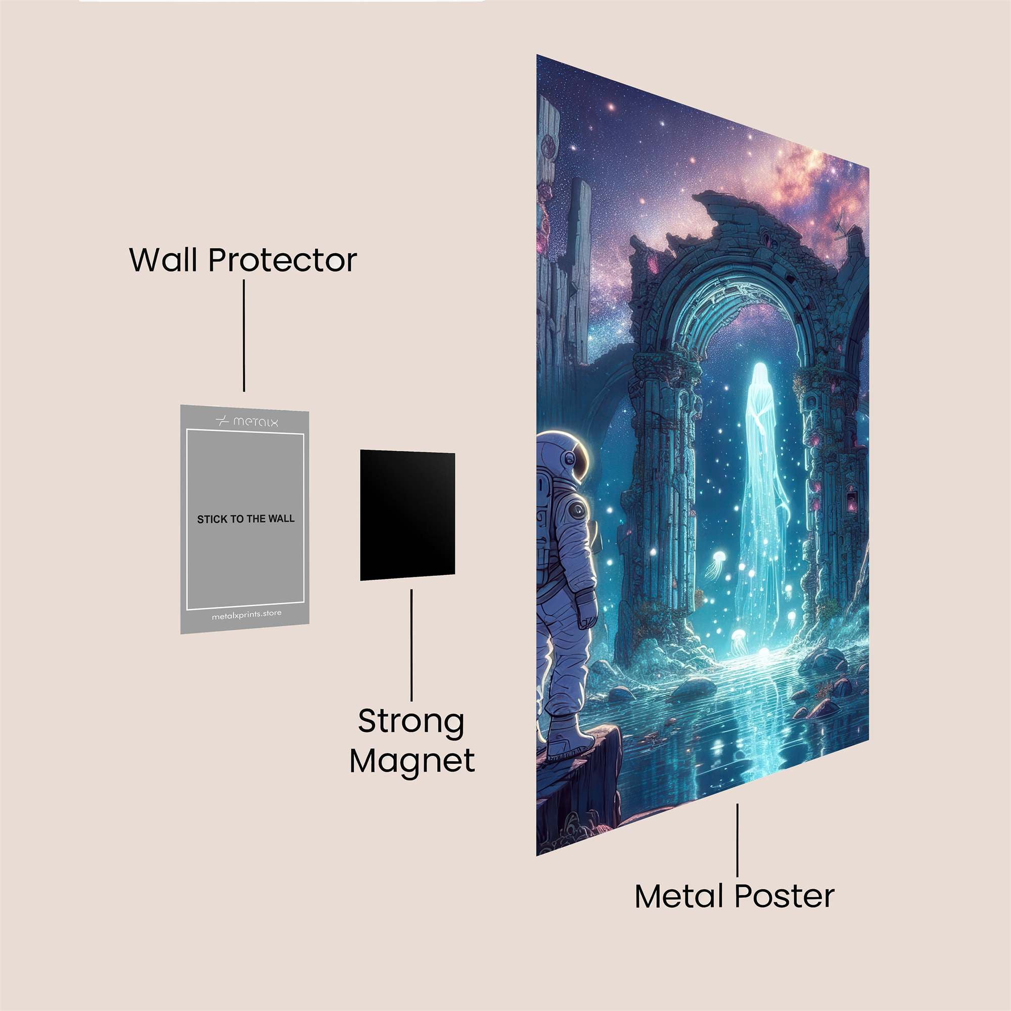 Astronaut Enchantment Safe Wall Magnetic / M