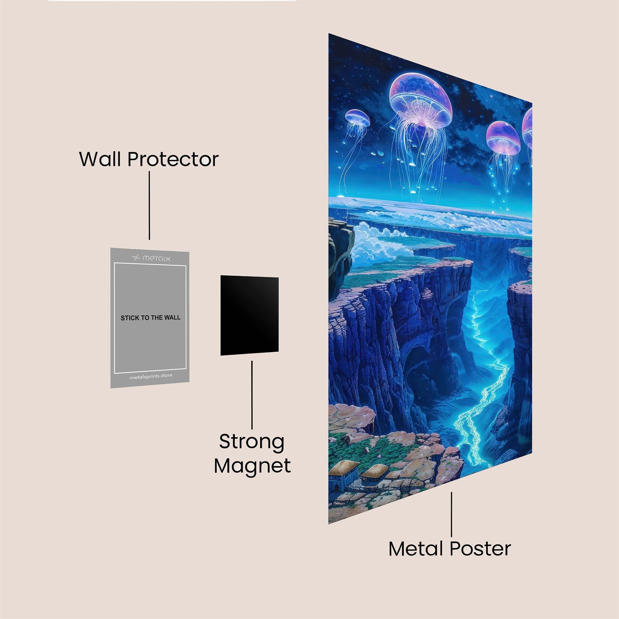 Astronaut Awe Safe Wall Magnetic / M