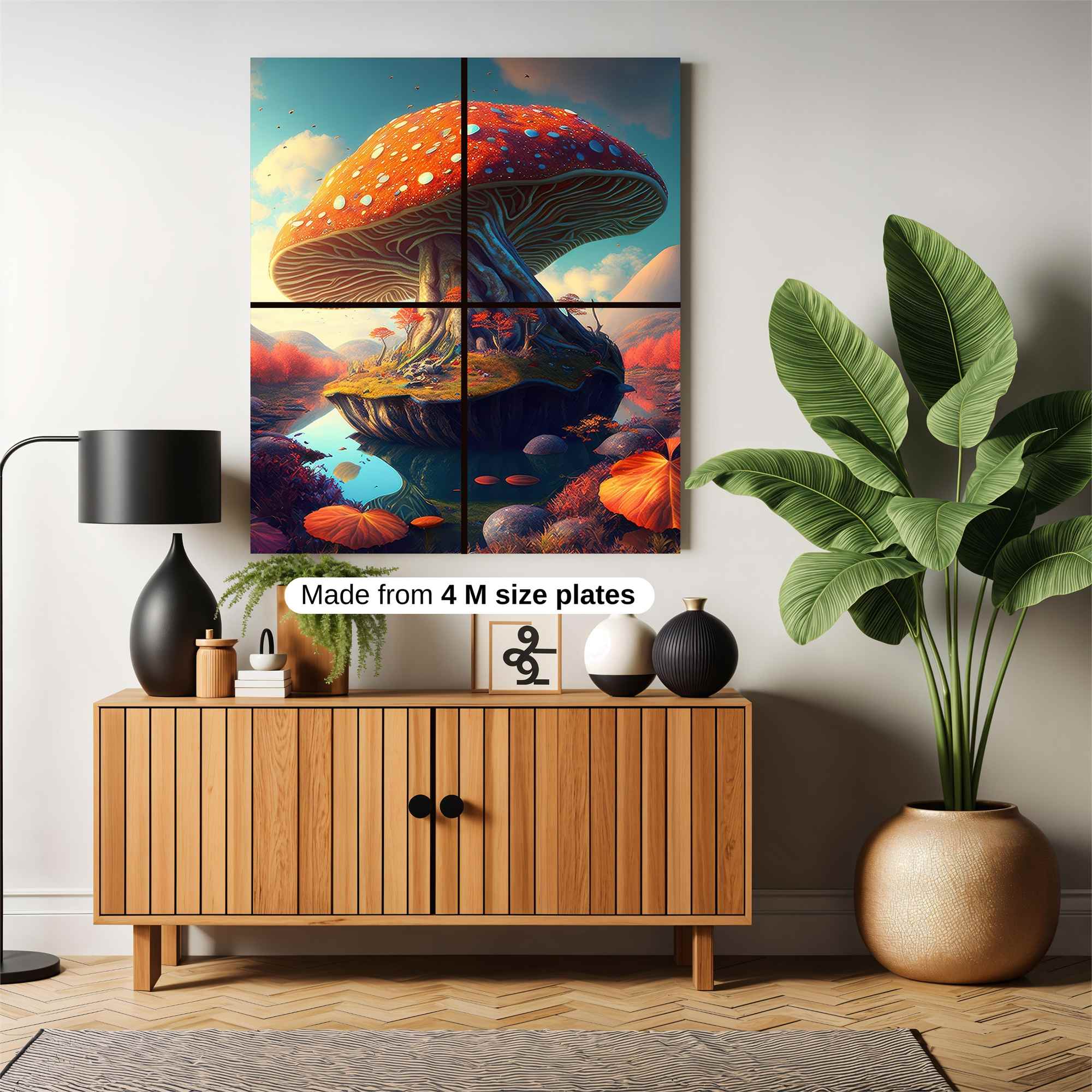 Mushroom Serenity Safe Wall Magnetic / M