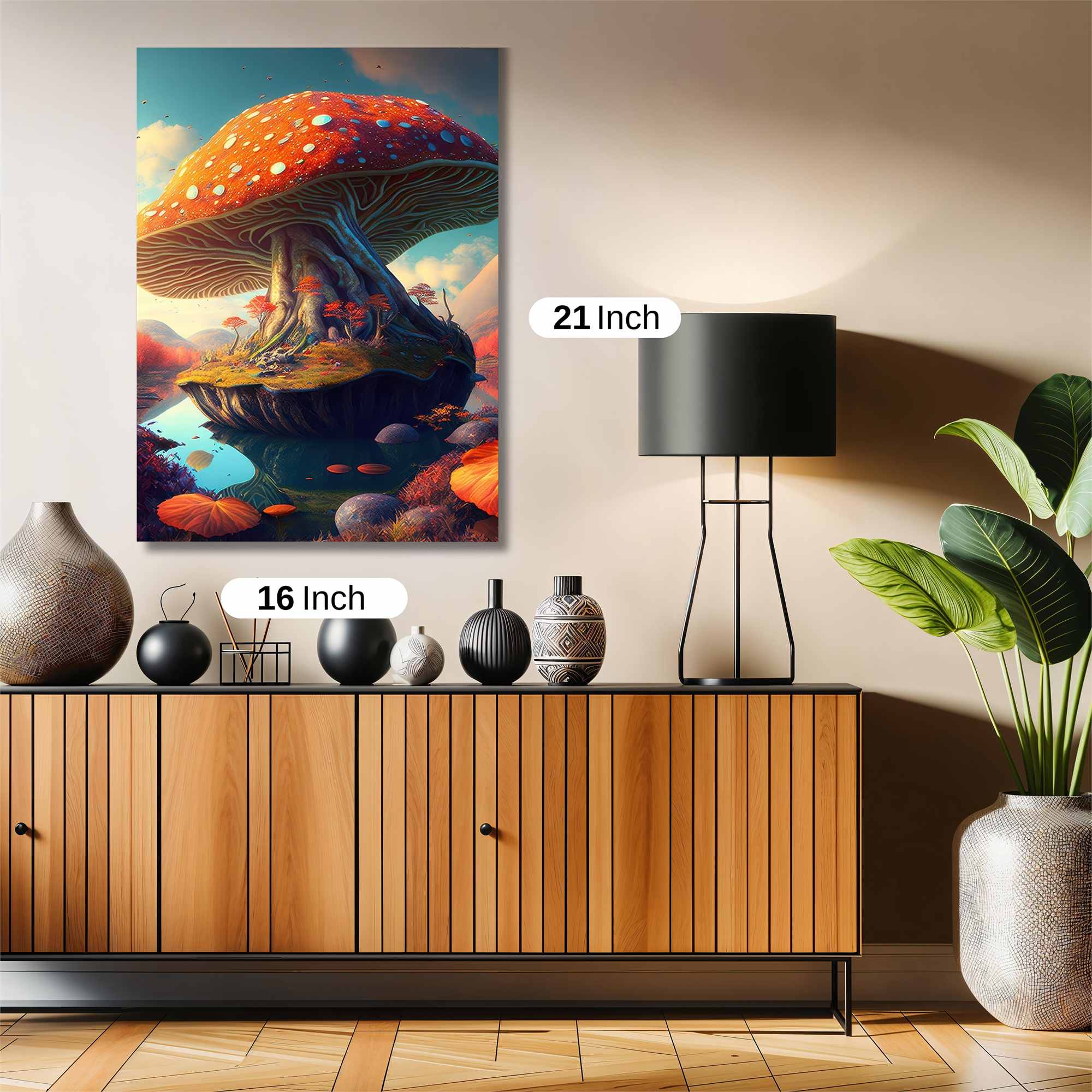 Mushroom Serenity Safe Wall Magnetic / M