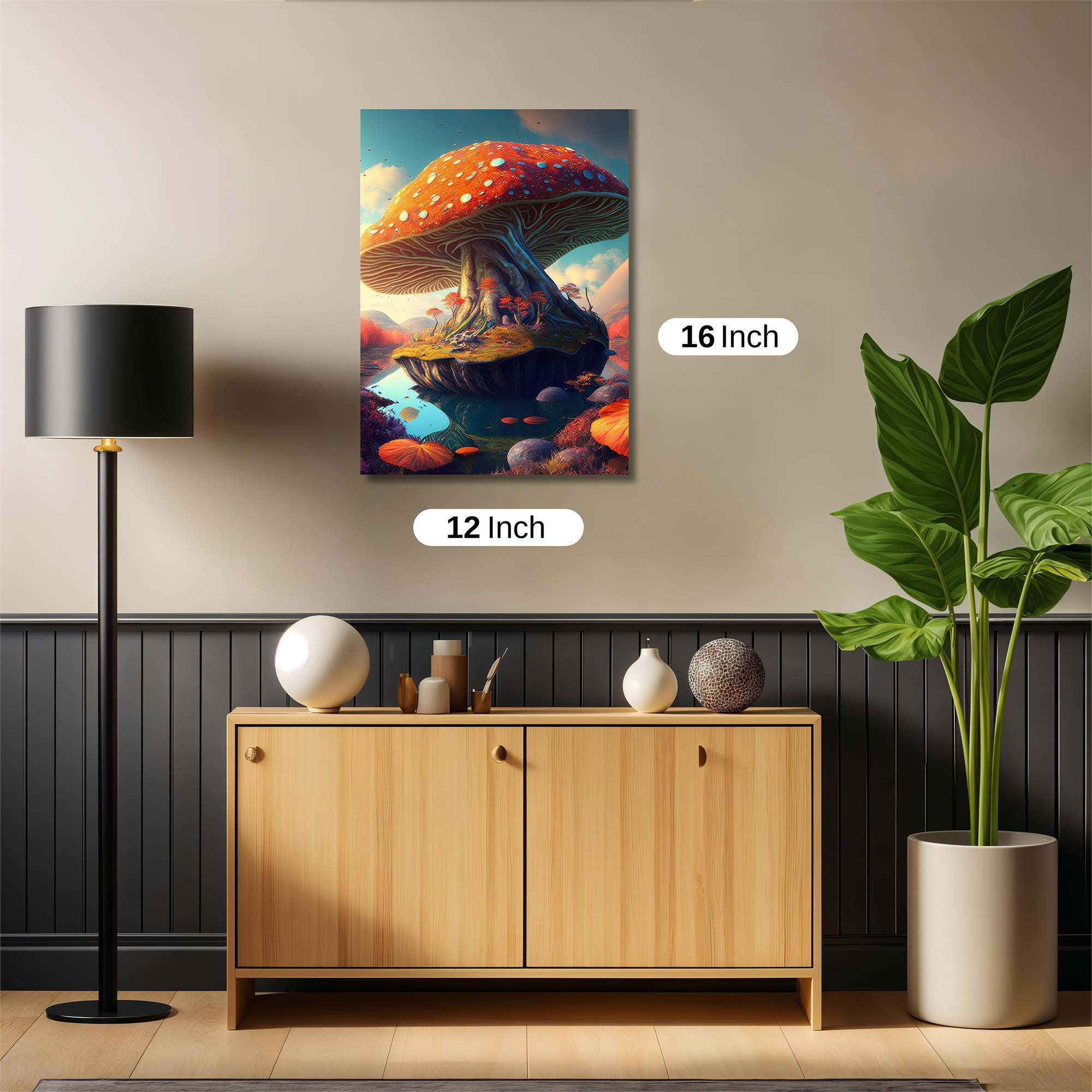 Mushroom Serenity Safe Wall Magnetic / M