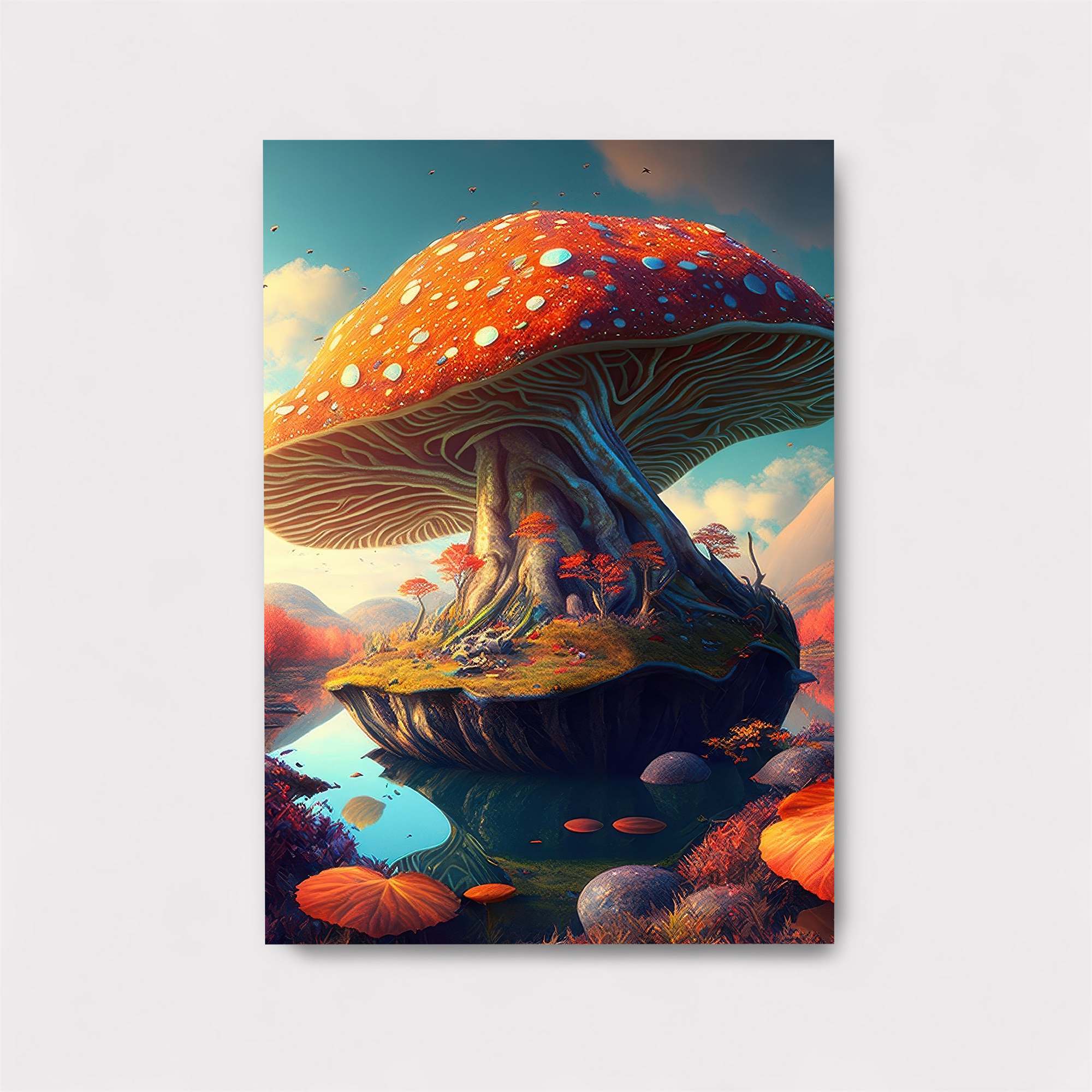 Mushroom Serenity Safe Wall Magnetic / M
