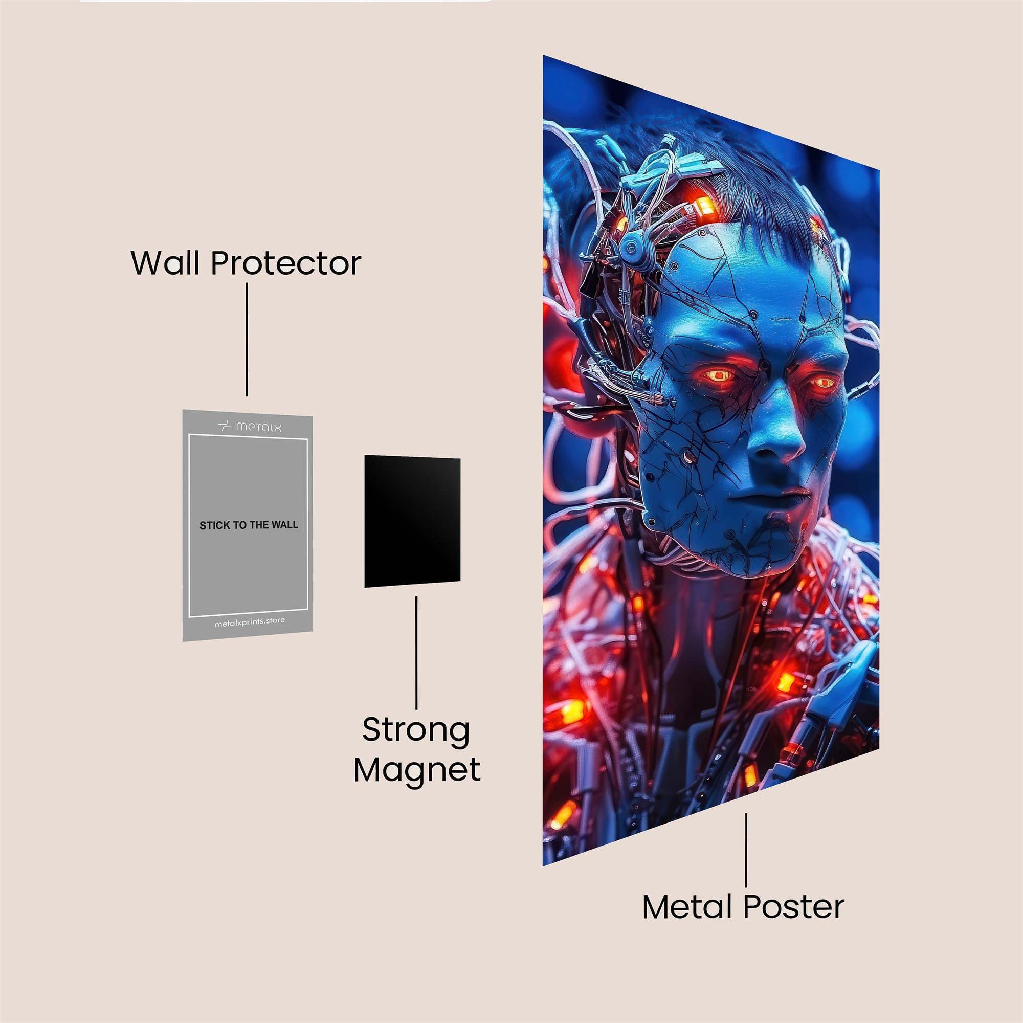 Cyber Enigma Safe Wall Magnetic / M