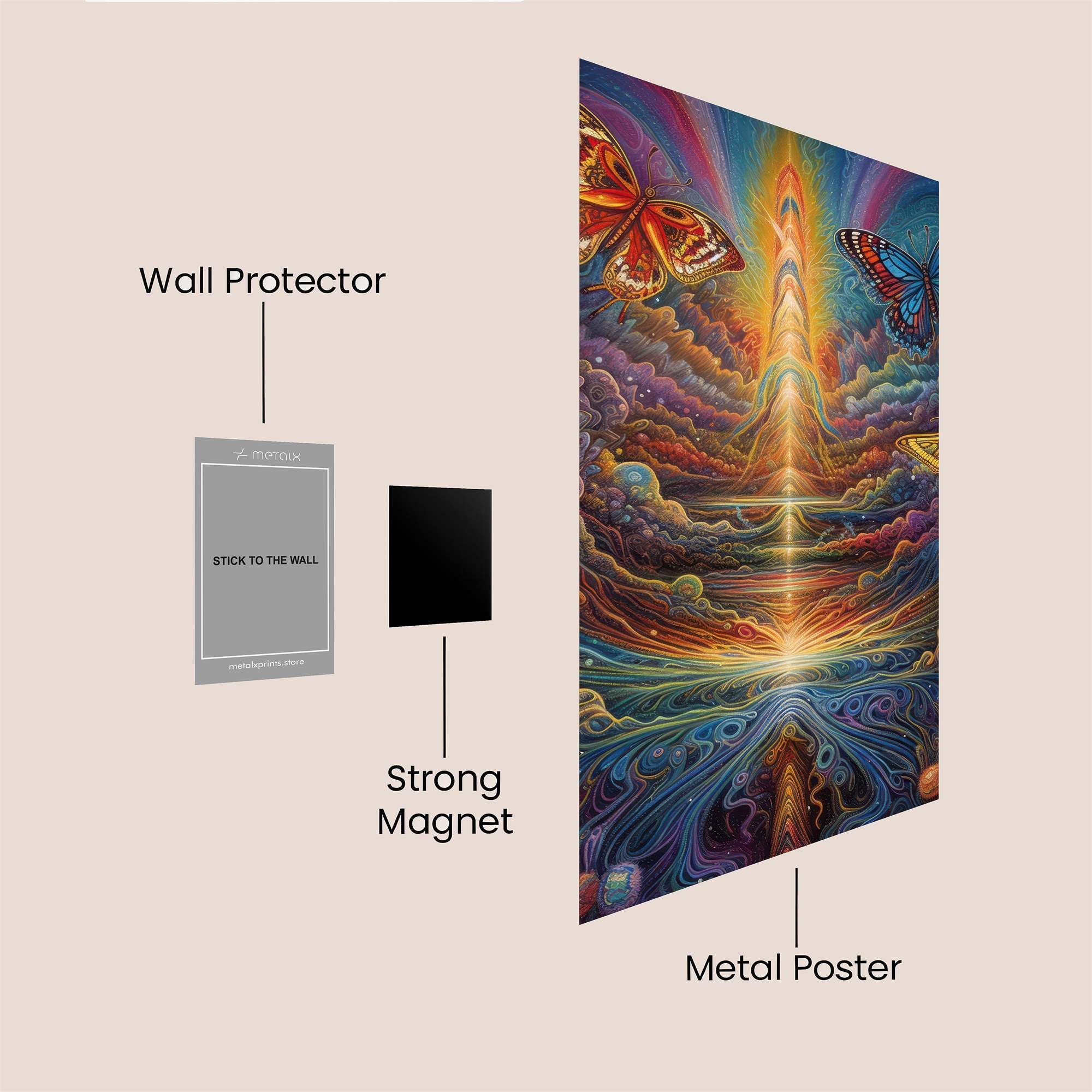 Butterfly Ascension Safe Wall Magnetic / M