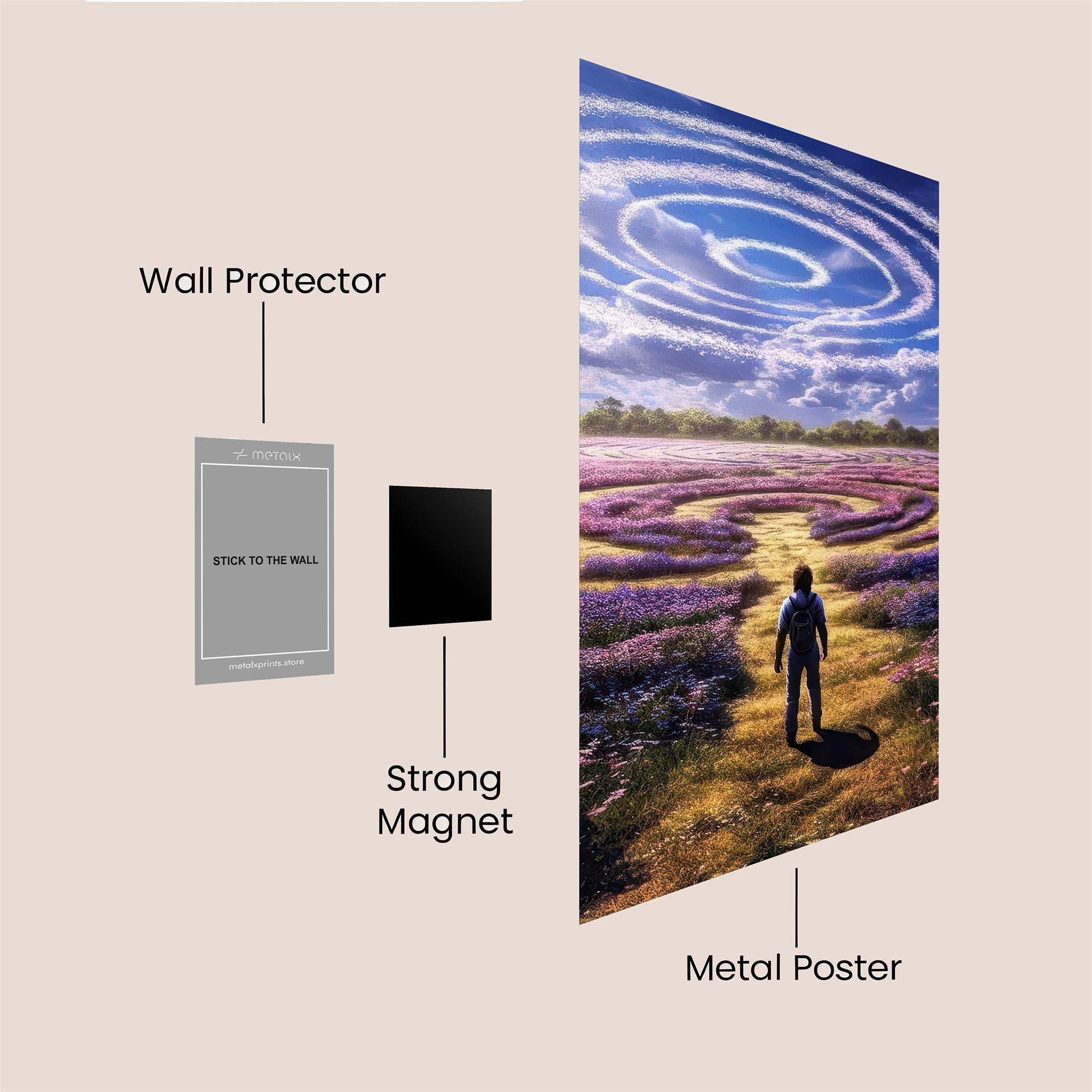 Labyrinth Serenity Safe Wall Magnetic / M