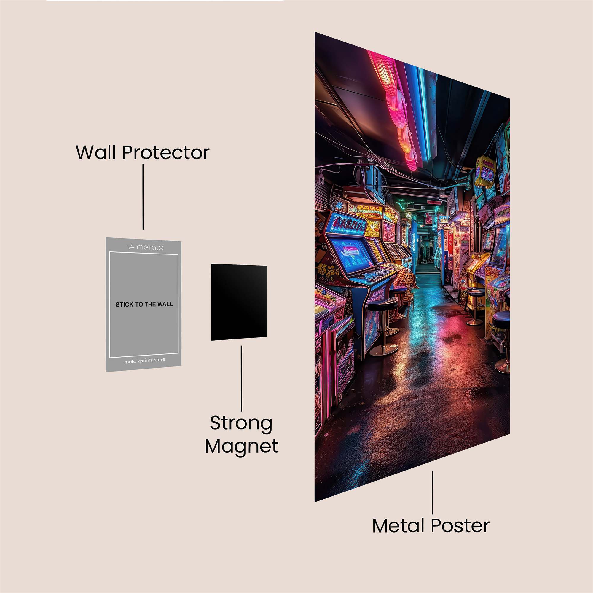 Arcade Dreamscape Safe Wall Magnetic / M