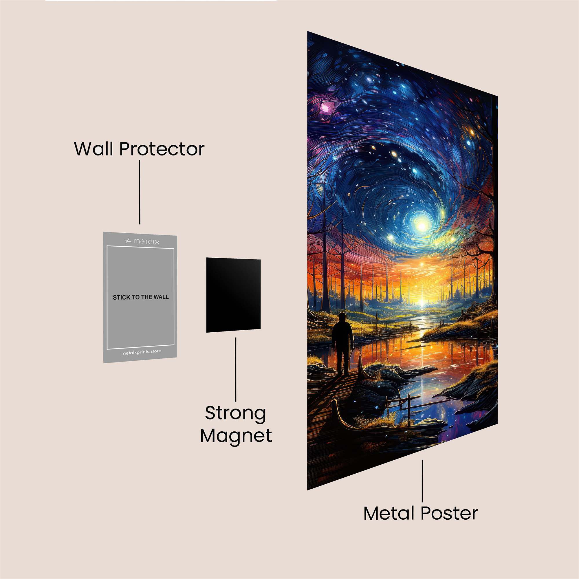 Cosmic Wonder Safe Wall Magnetic / M