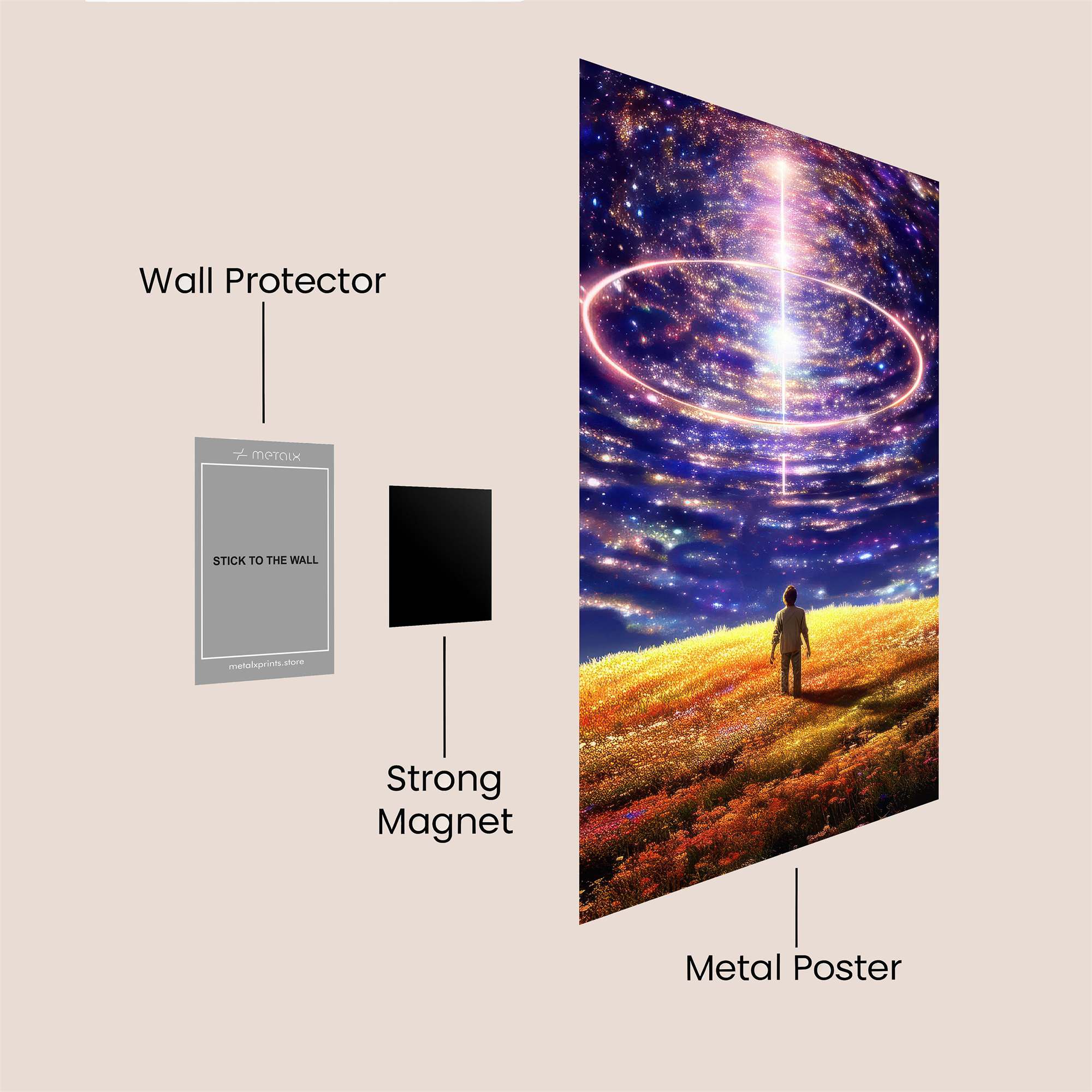 Cosmic Awe Safe Wall Magnetic / M