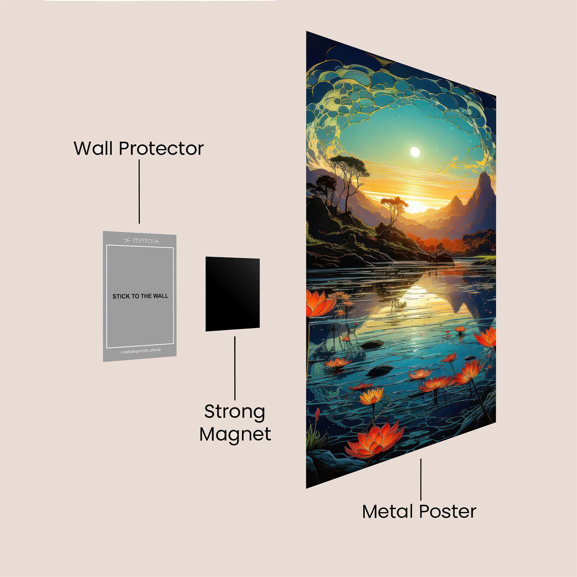 Moonlit Serenity Safe Wall Magnetic / M