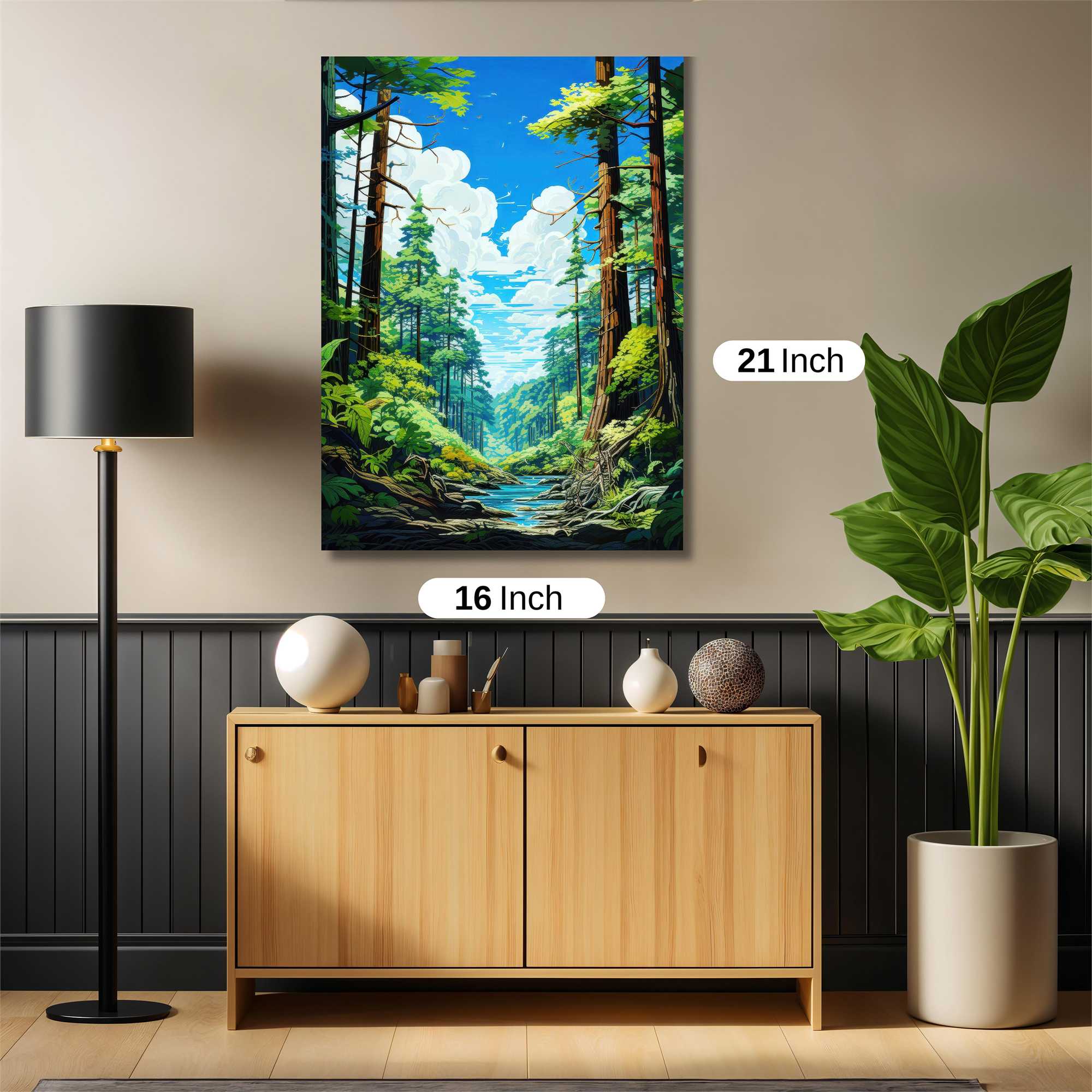 Forest Serenity Safe Wall Magnetic / M