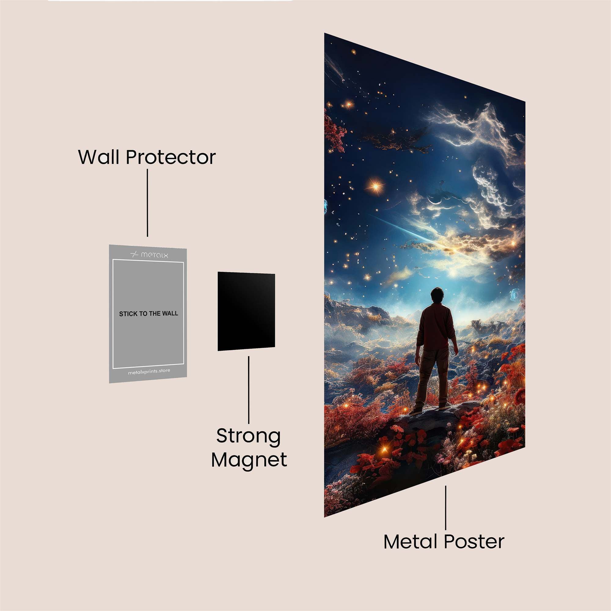 Cosmic Wonder Safe Wall Magnetic / M