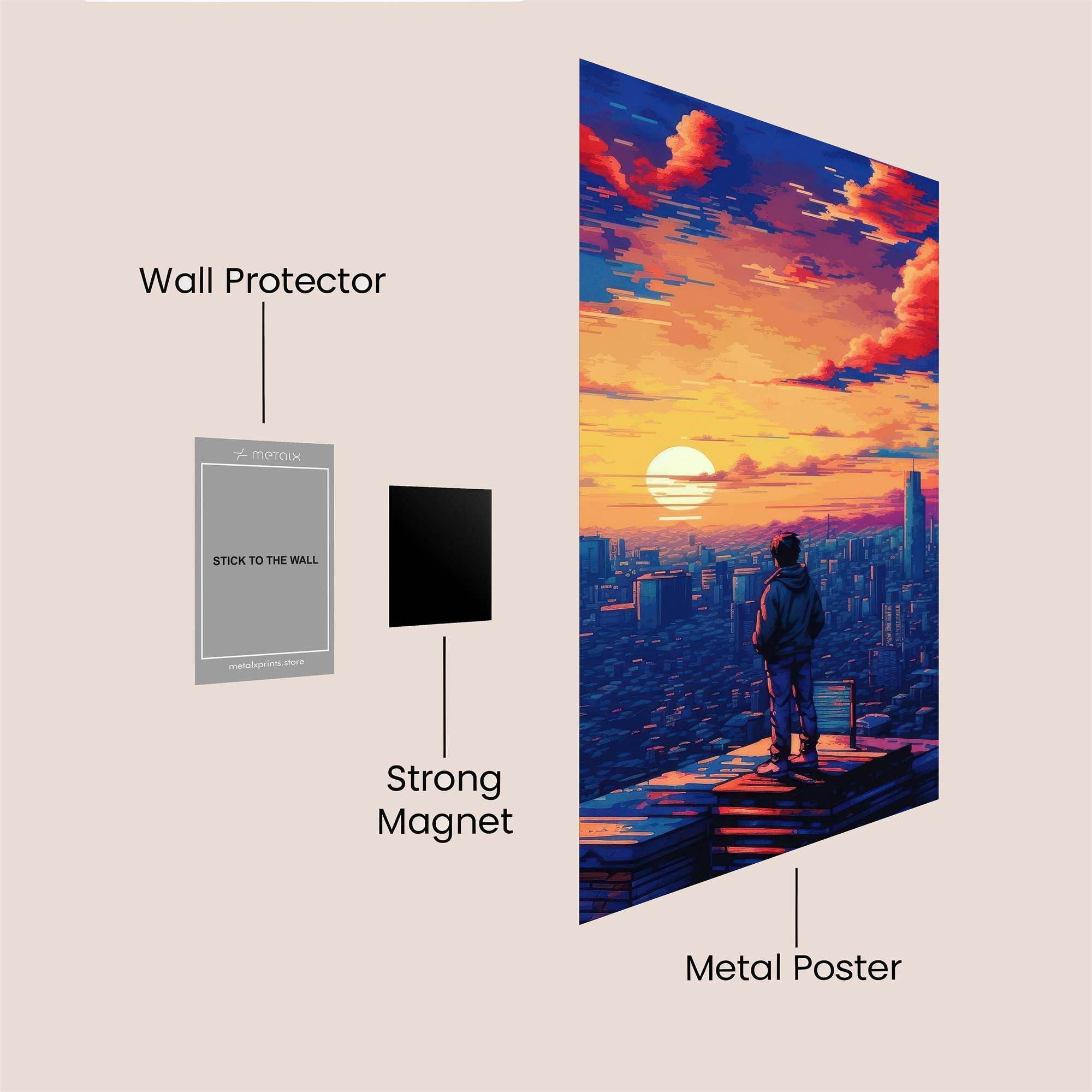 City Solitude Safe Wall Magnetic / M