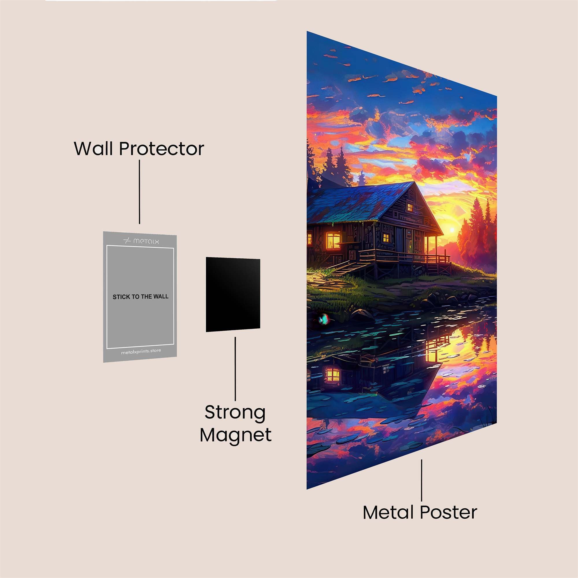 Cabin Serenity Safe Wall Magnetic / M
