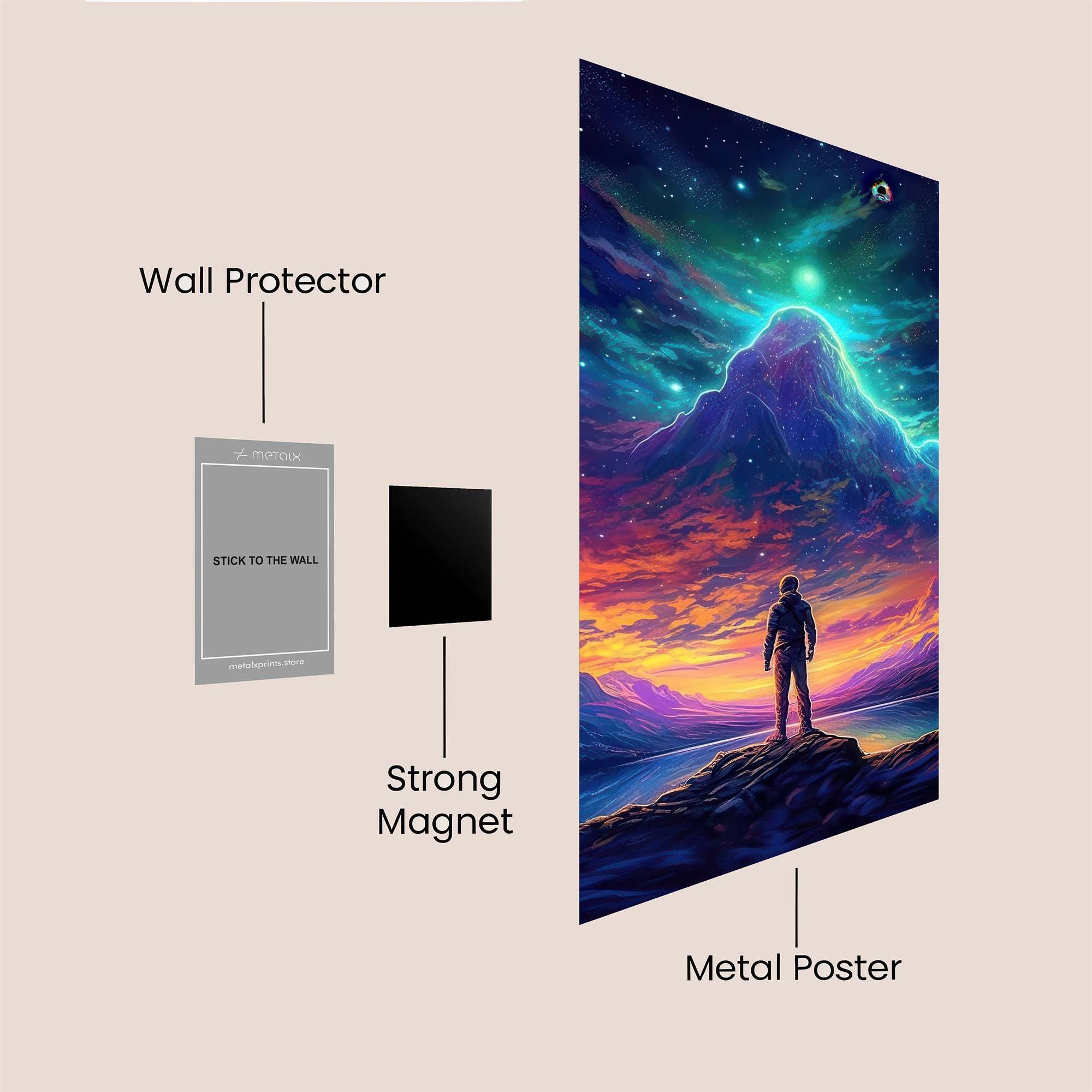 Astronaut Awe Safe Wall Magnetic / M