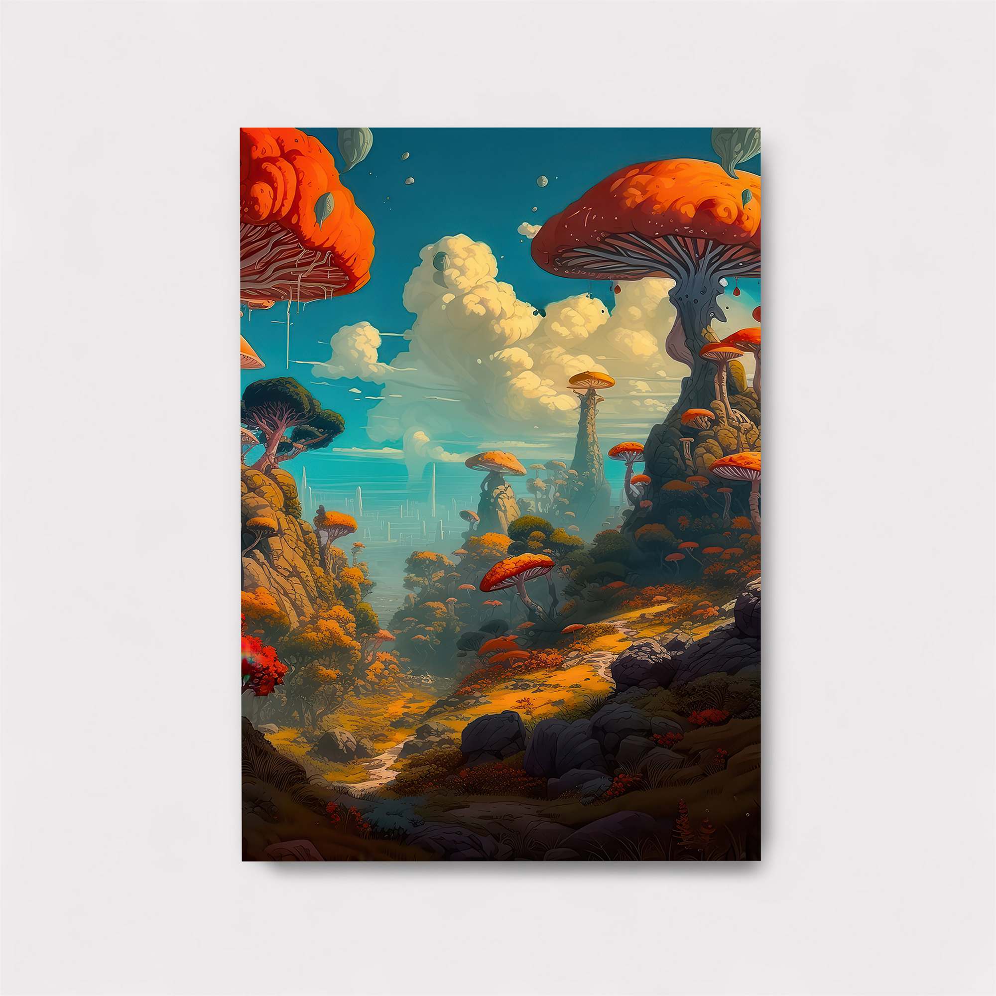 Mushroom Dreamscape Safe Wall Magnetic / M