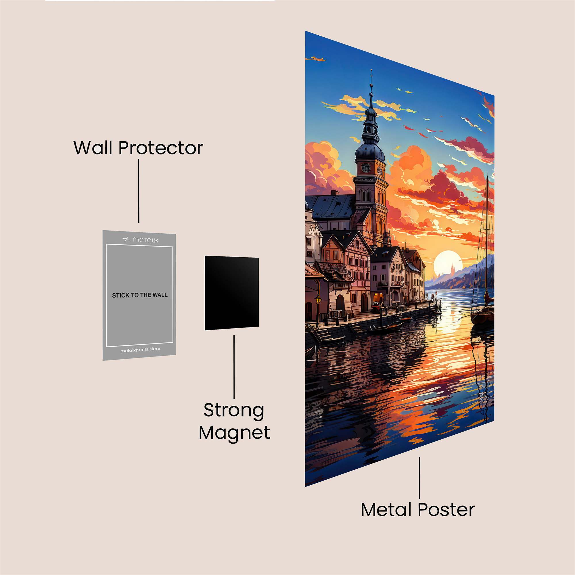 Church Twilight Safe Wall Magnetic / M