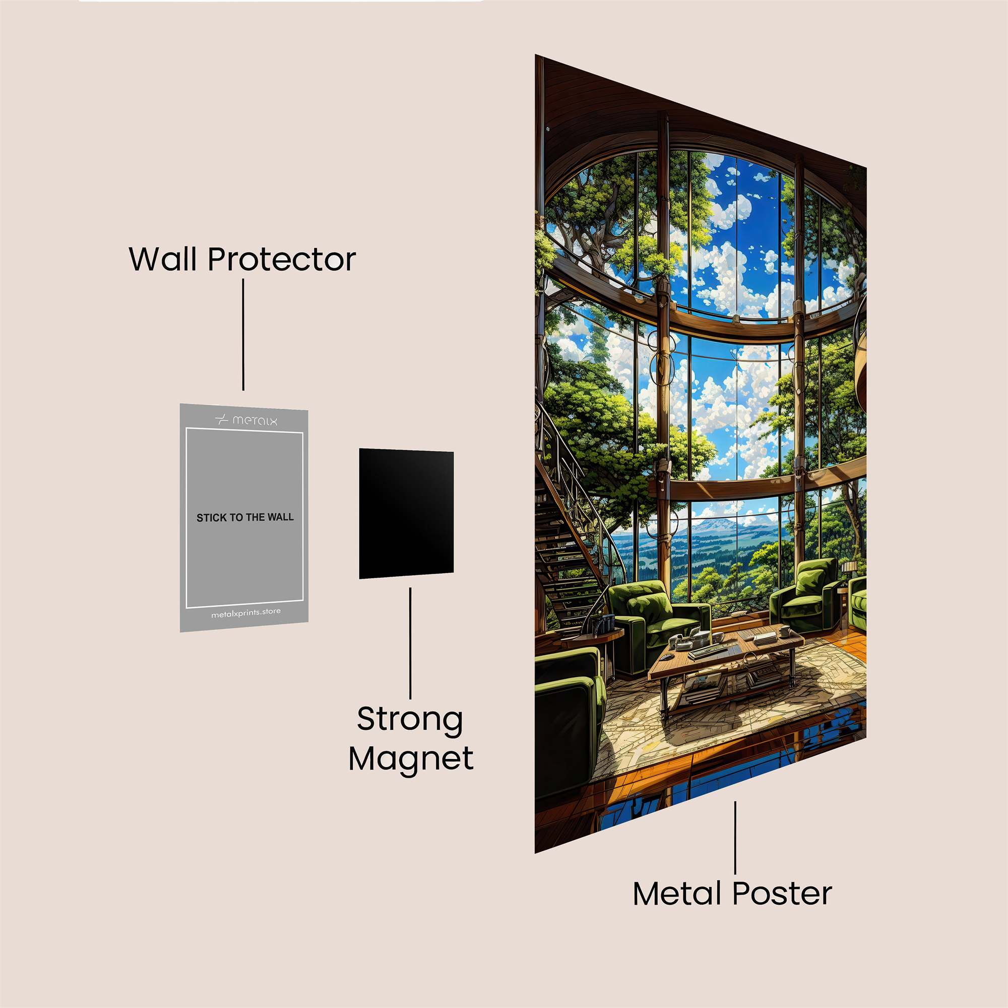 Nature's Serenity Safe Wall Magnetic / M