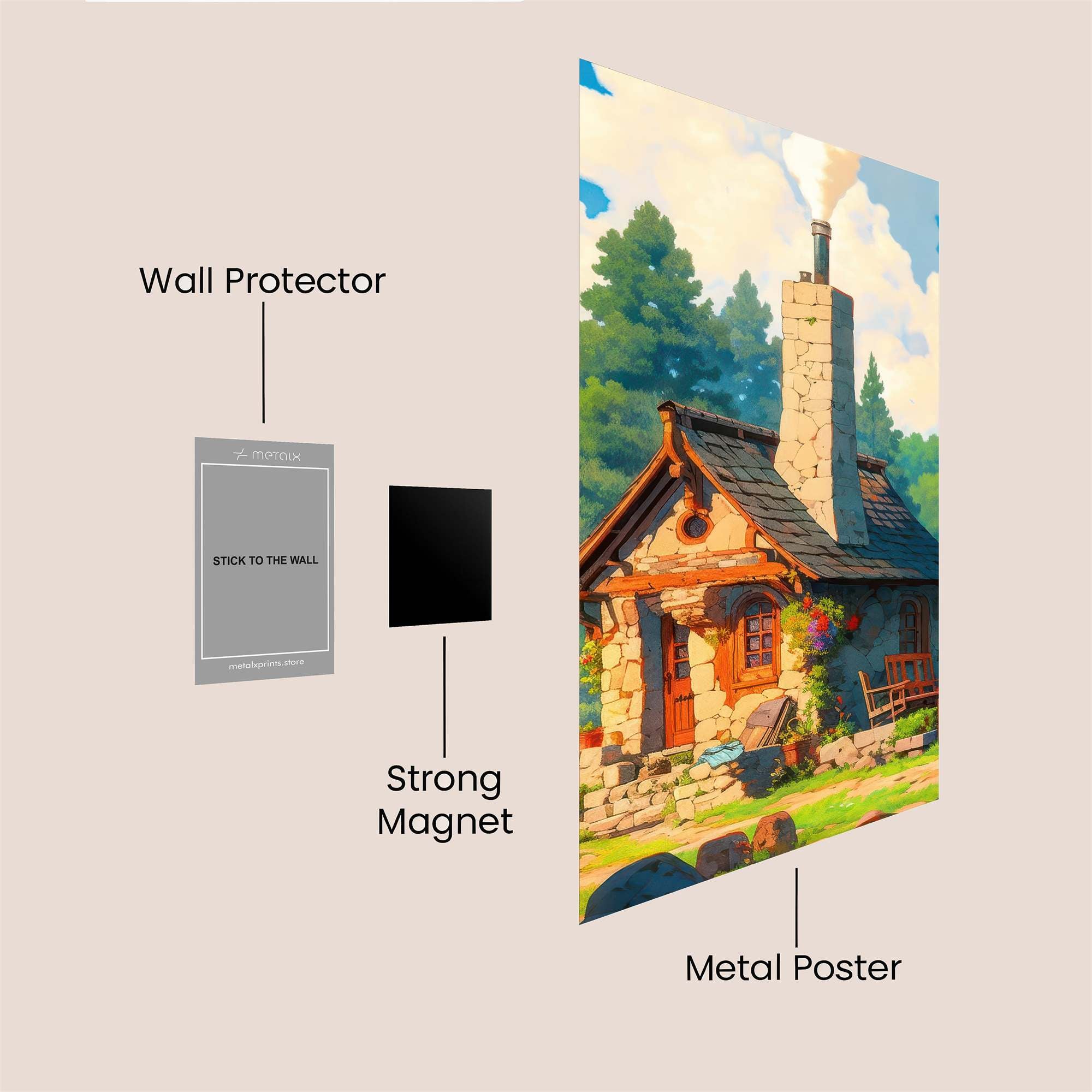 Cottage Bliss Safe Wall Magnetic / M