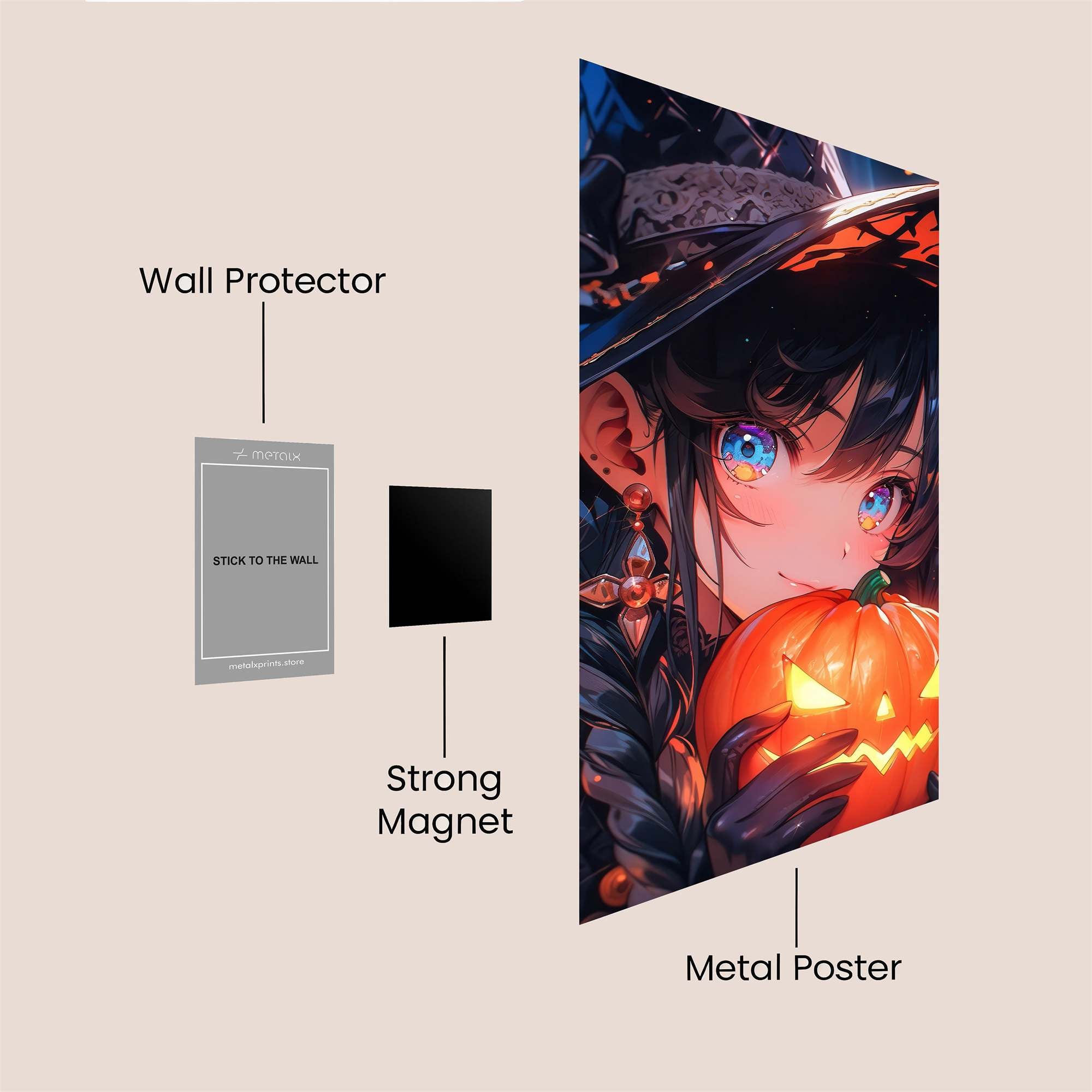 Witch Whimsy Safe Wall Magnetic / M