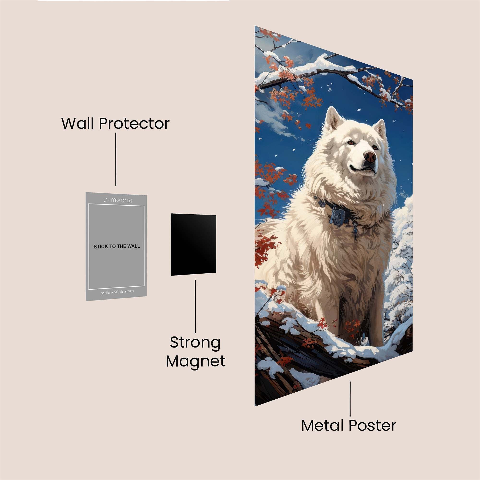 Arctic Serenity Safe Wall Magnetic / M