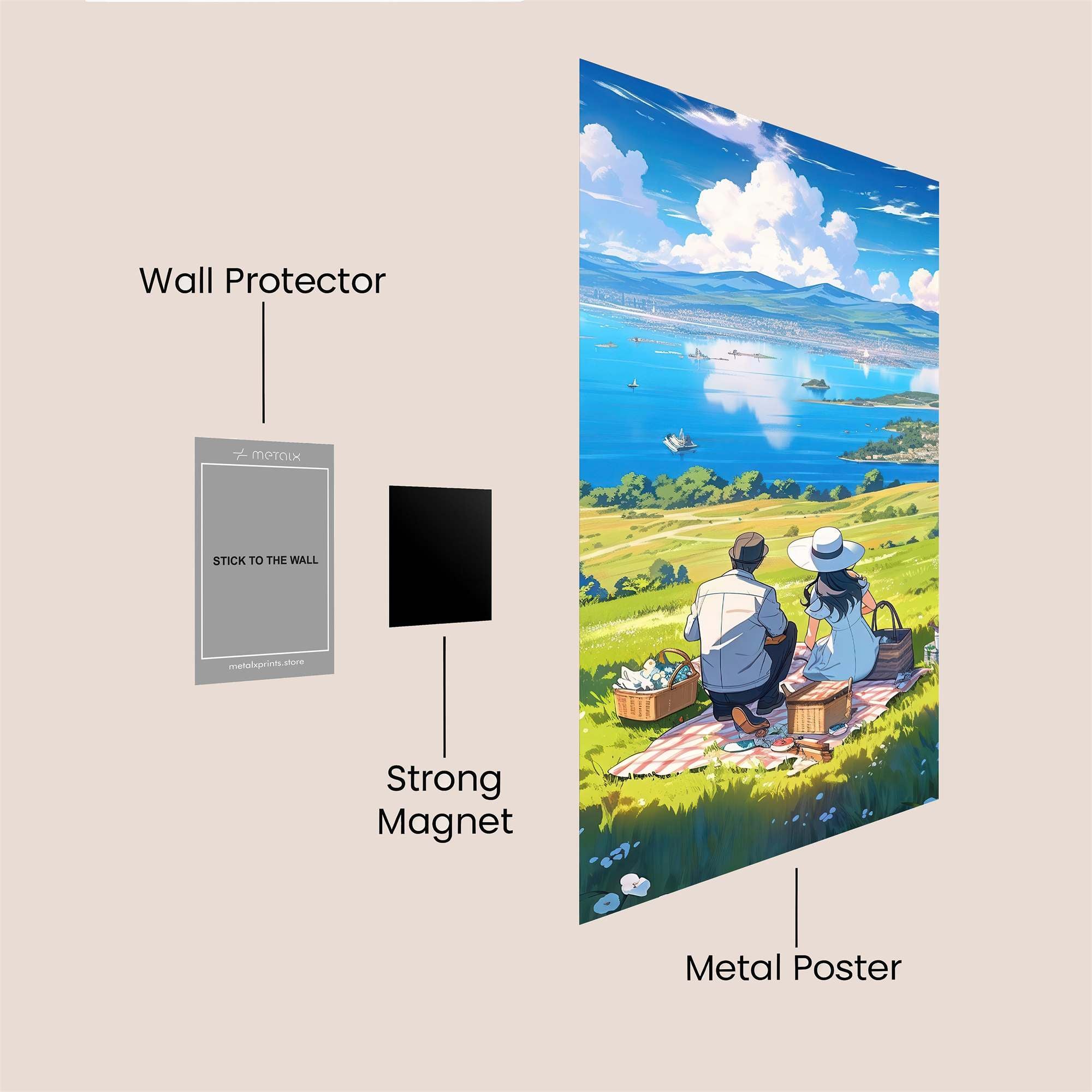 Picnic Bliss Safe Wall Magnetic / M