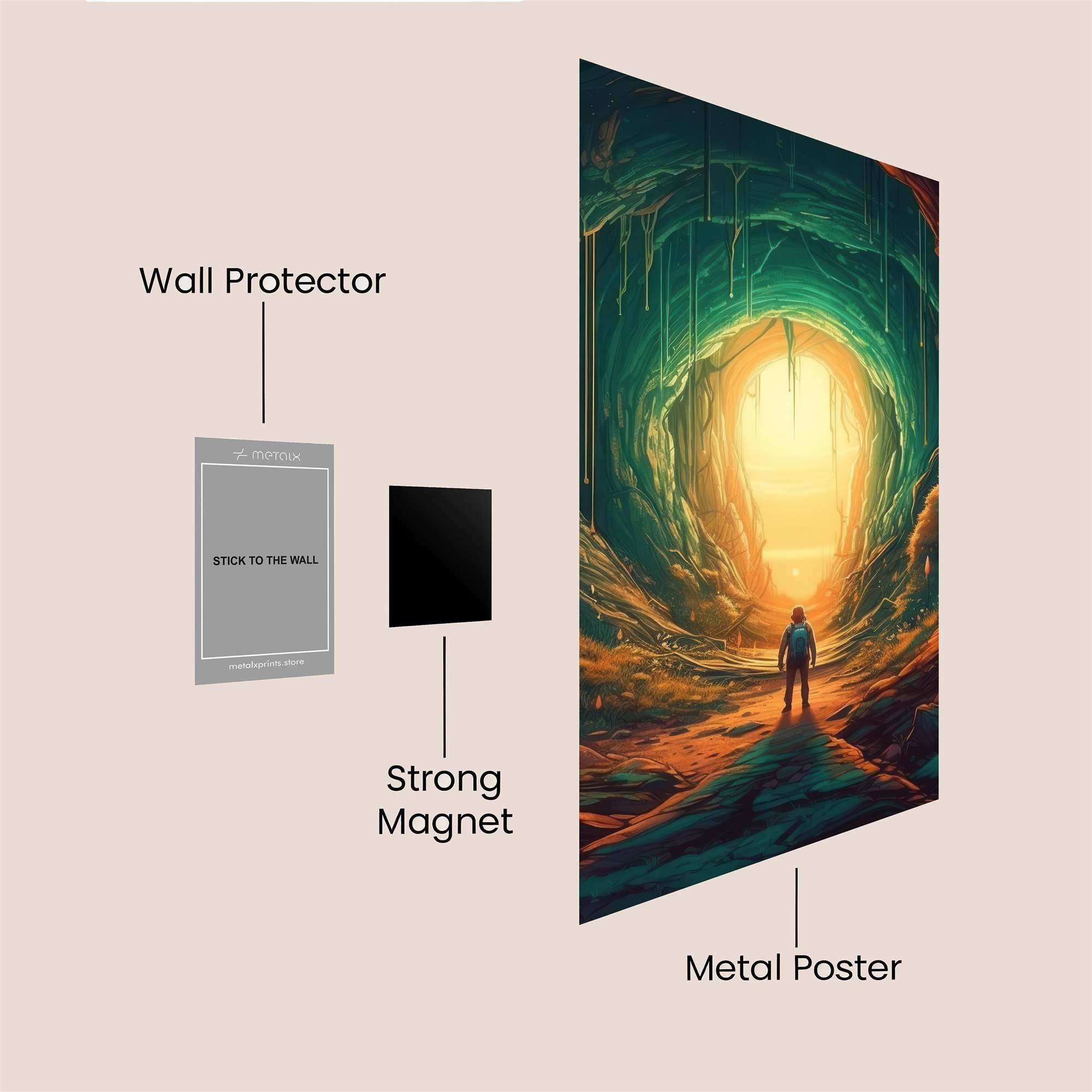 Cavern Radiance Safe Wall Magnetic / M