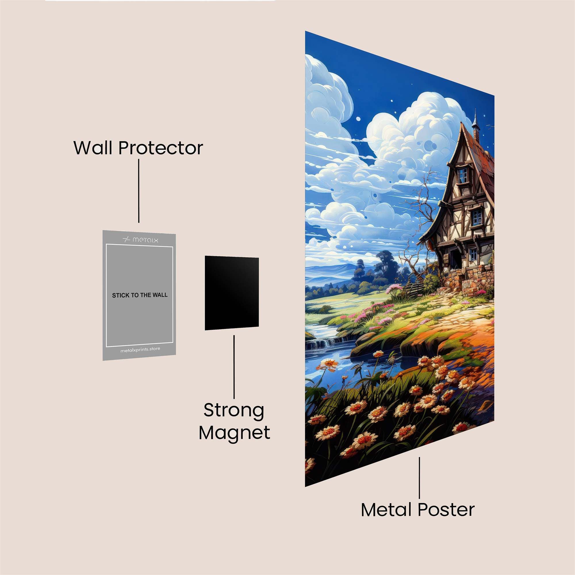 Cottage Bliss Safe Wall Magnetic / M