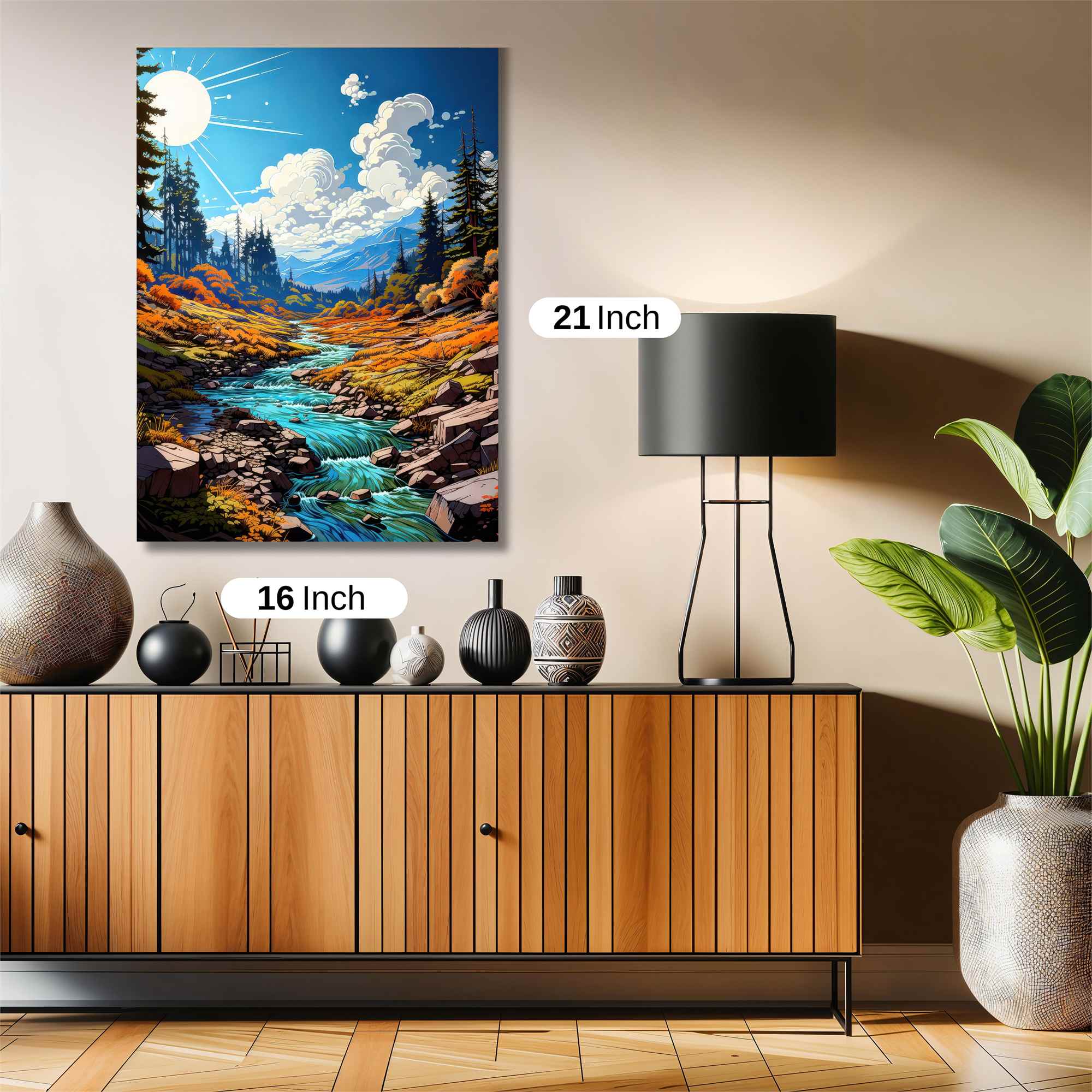 Sunlit Serenity Safe Wall Magnetic / M