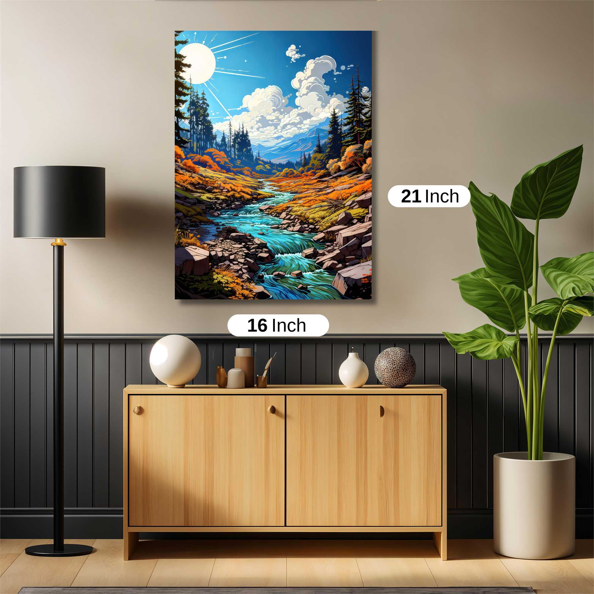 Sunlit Serenity Safe Wall Magnetic / M