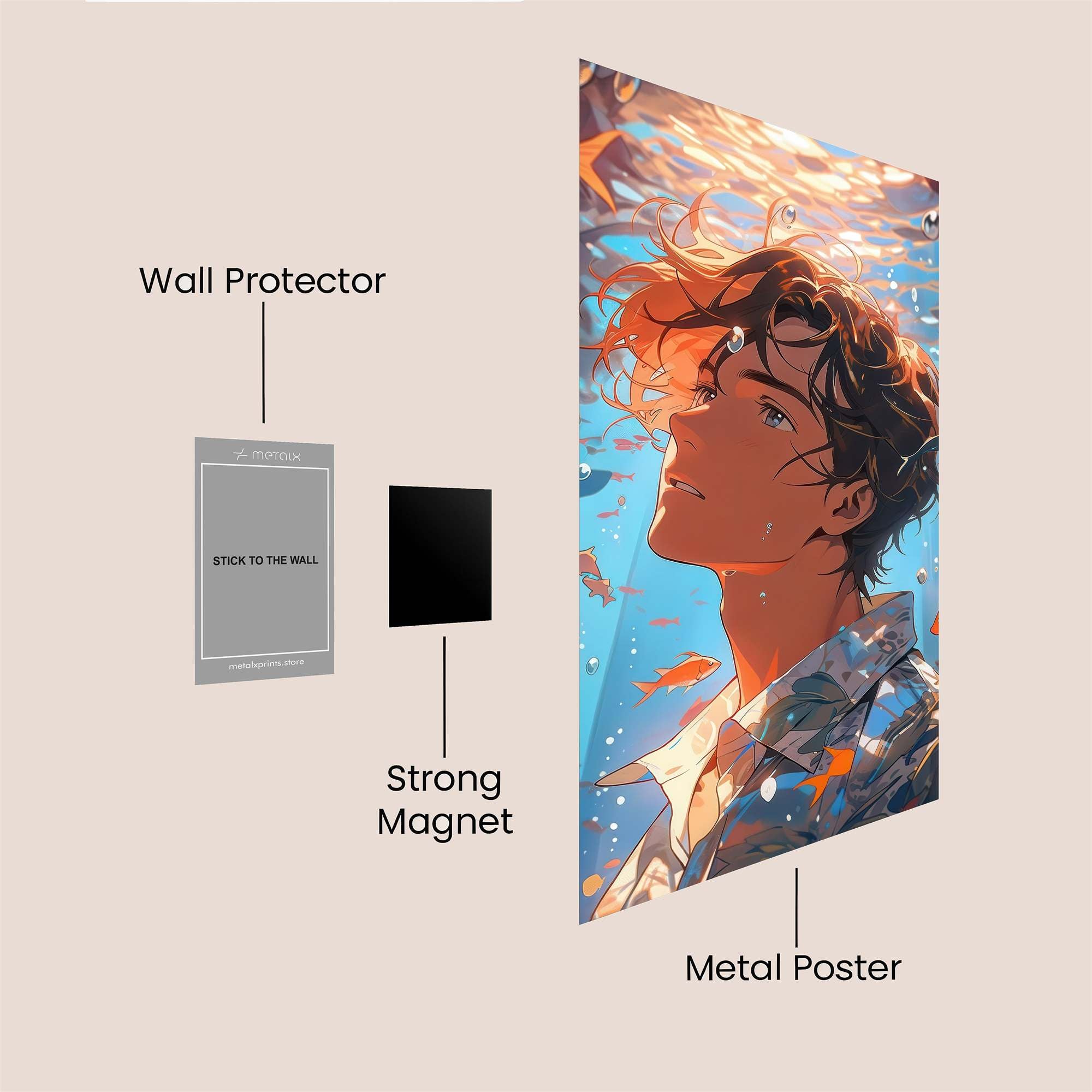 Fish Serenity Safe Wall Magnetic / M