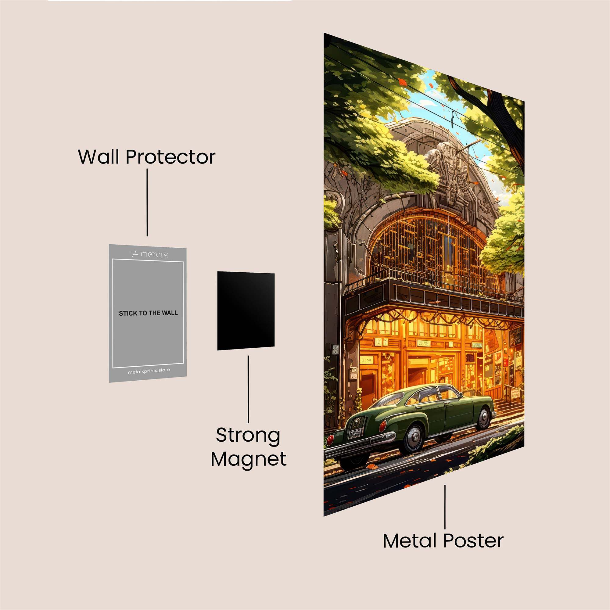 Grandeur Glow Safe Wall Magnetic / M