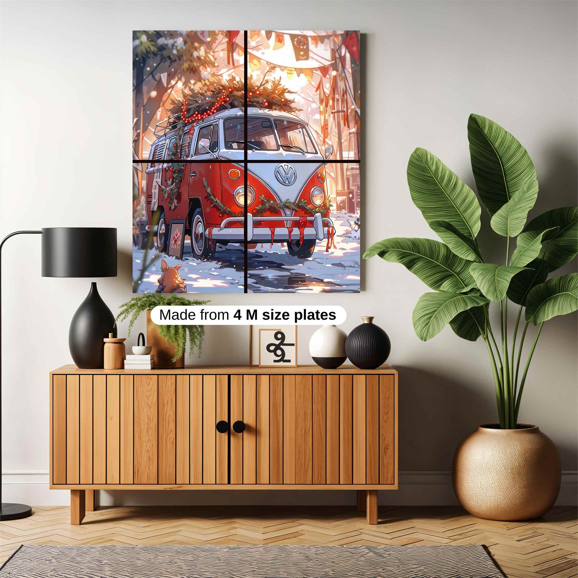 Festive Van Safe Wall Magnetic / M