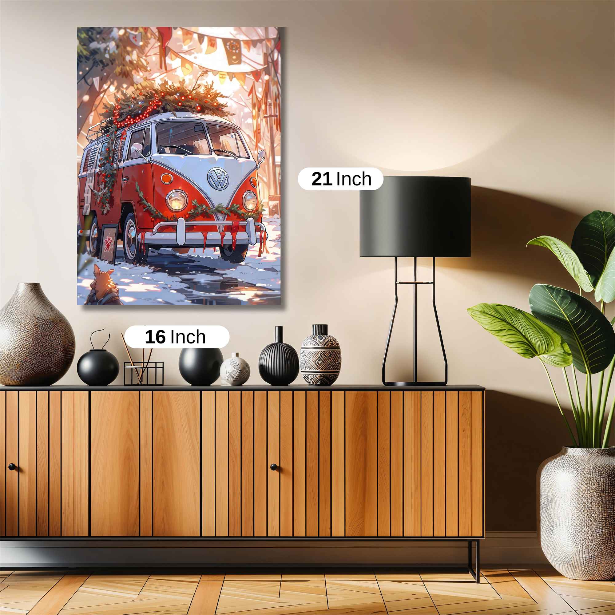 Festive Van Safe Wall Magnetic / M