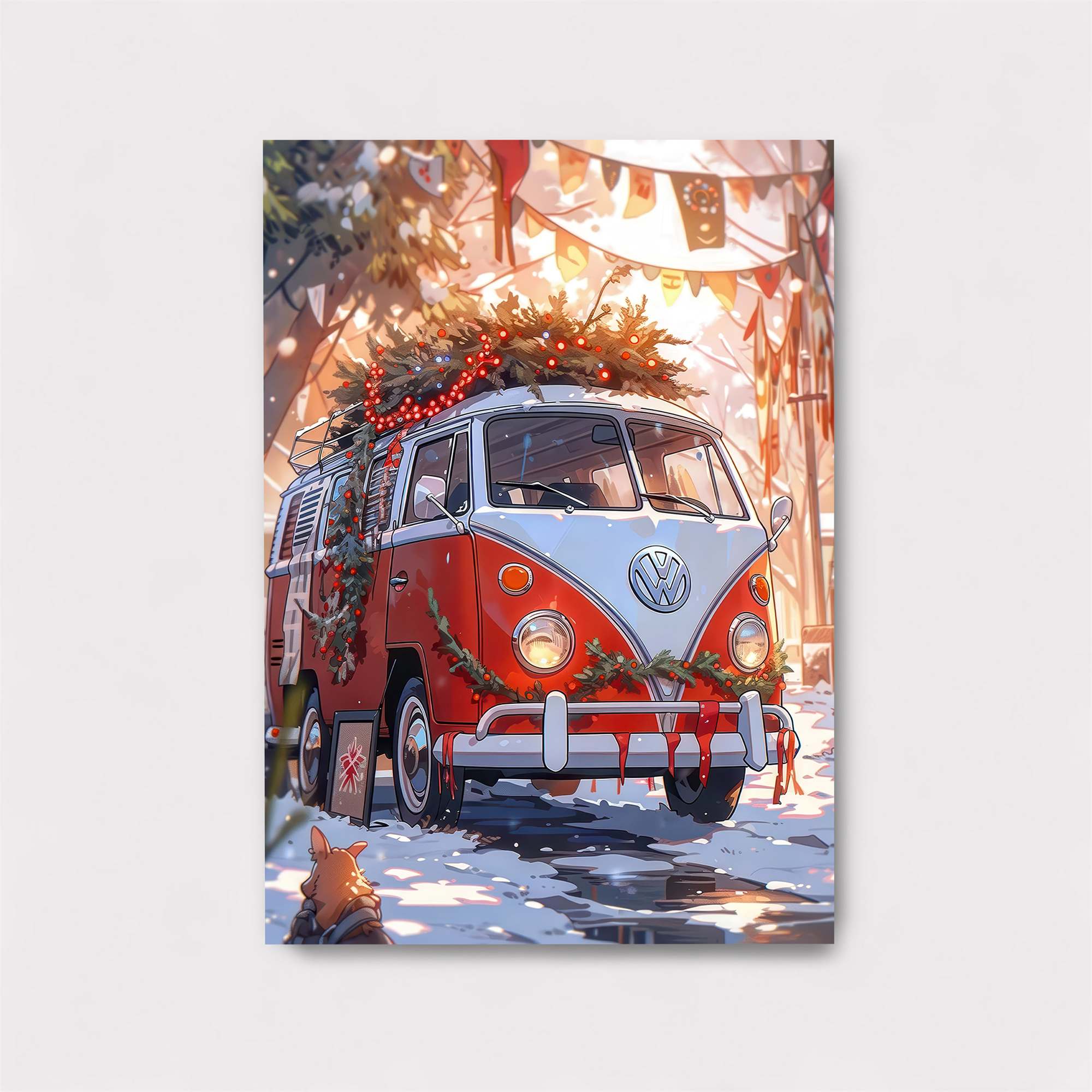 Festive Van Safe Wall Magnetic / M