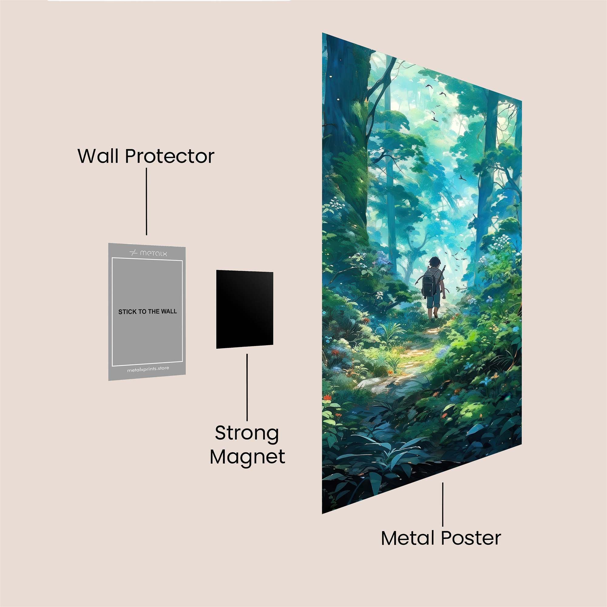 Forest Whimsy Safe Wall Magnetic / M