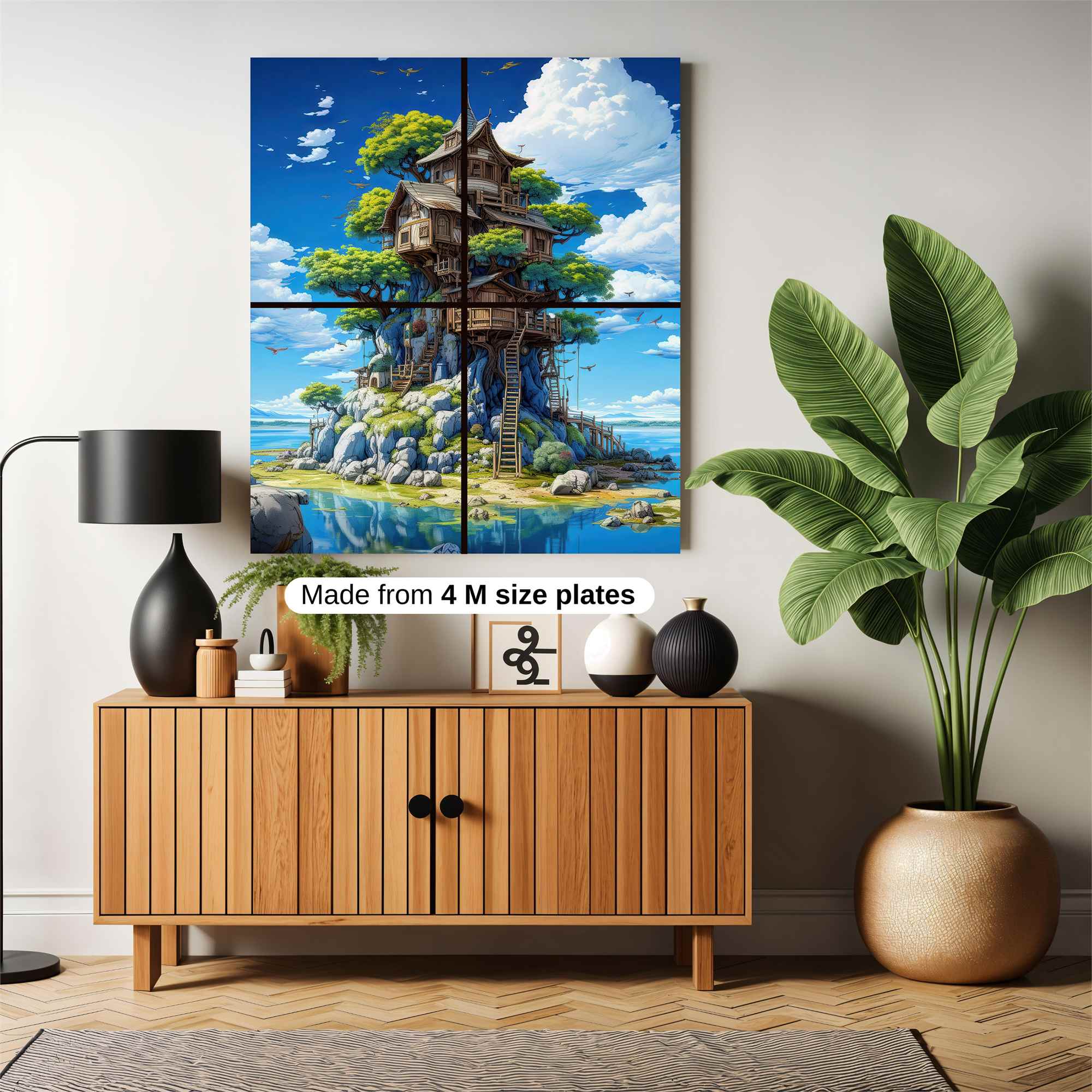 Treehouse Tranquility Safe Wall Magnetic / M