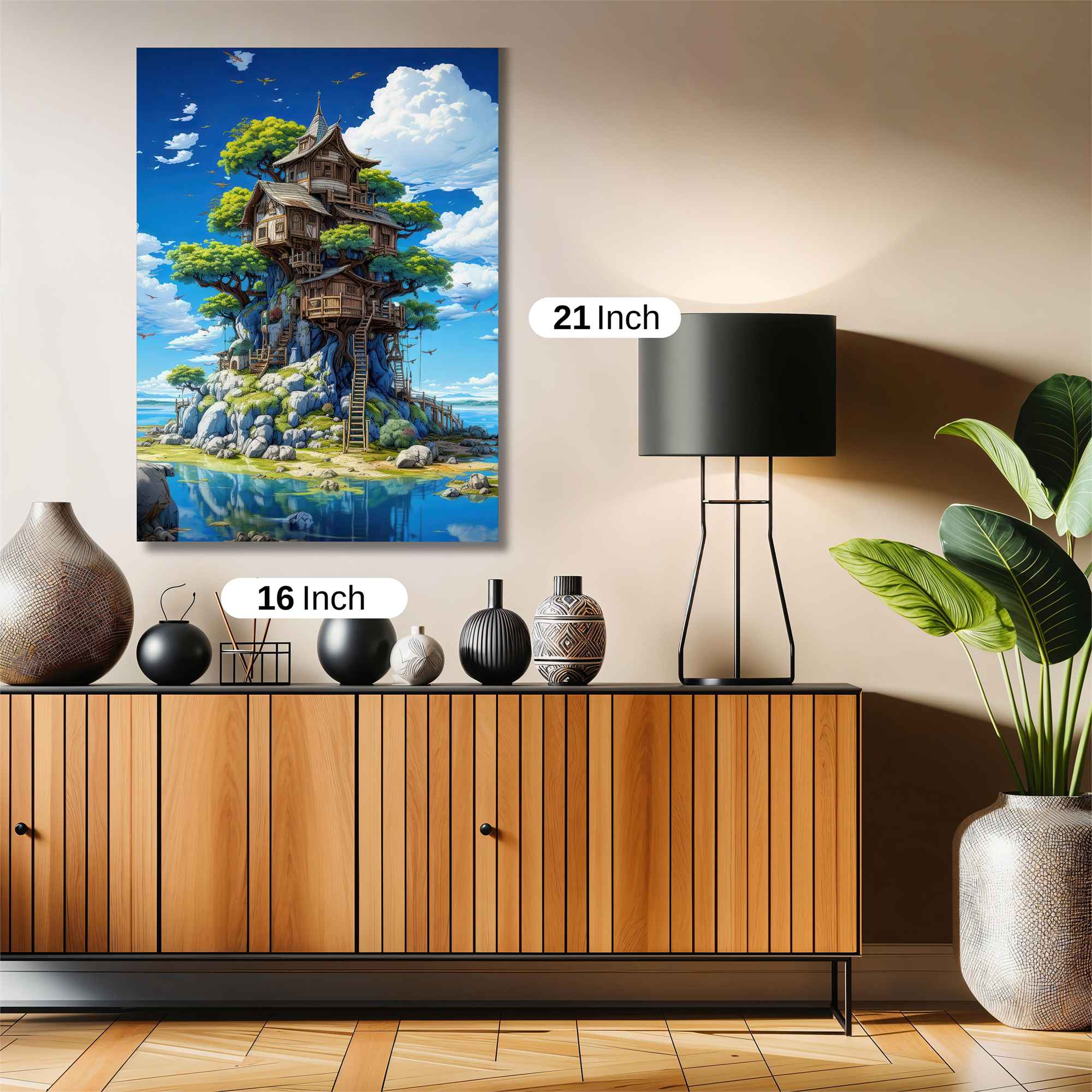 Treehouse Tranquility Safe Wall Magnetic / M