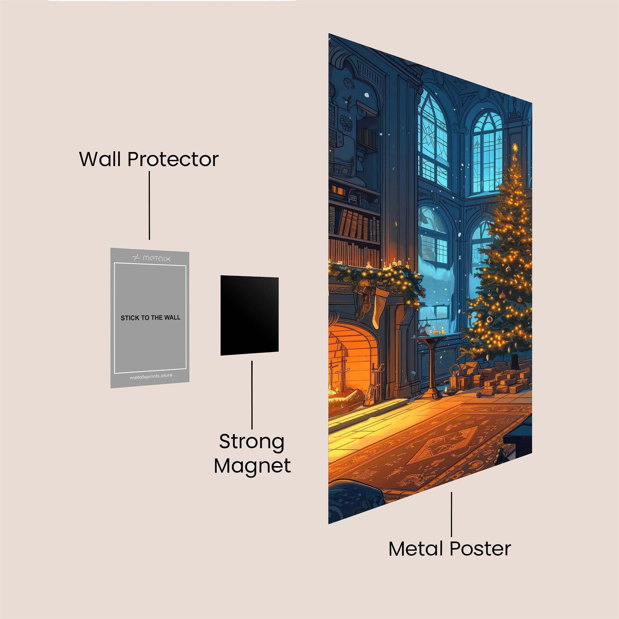 Christmas Tranquility Safe Wall Magnetic / M