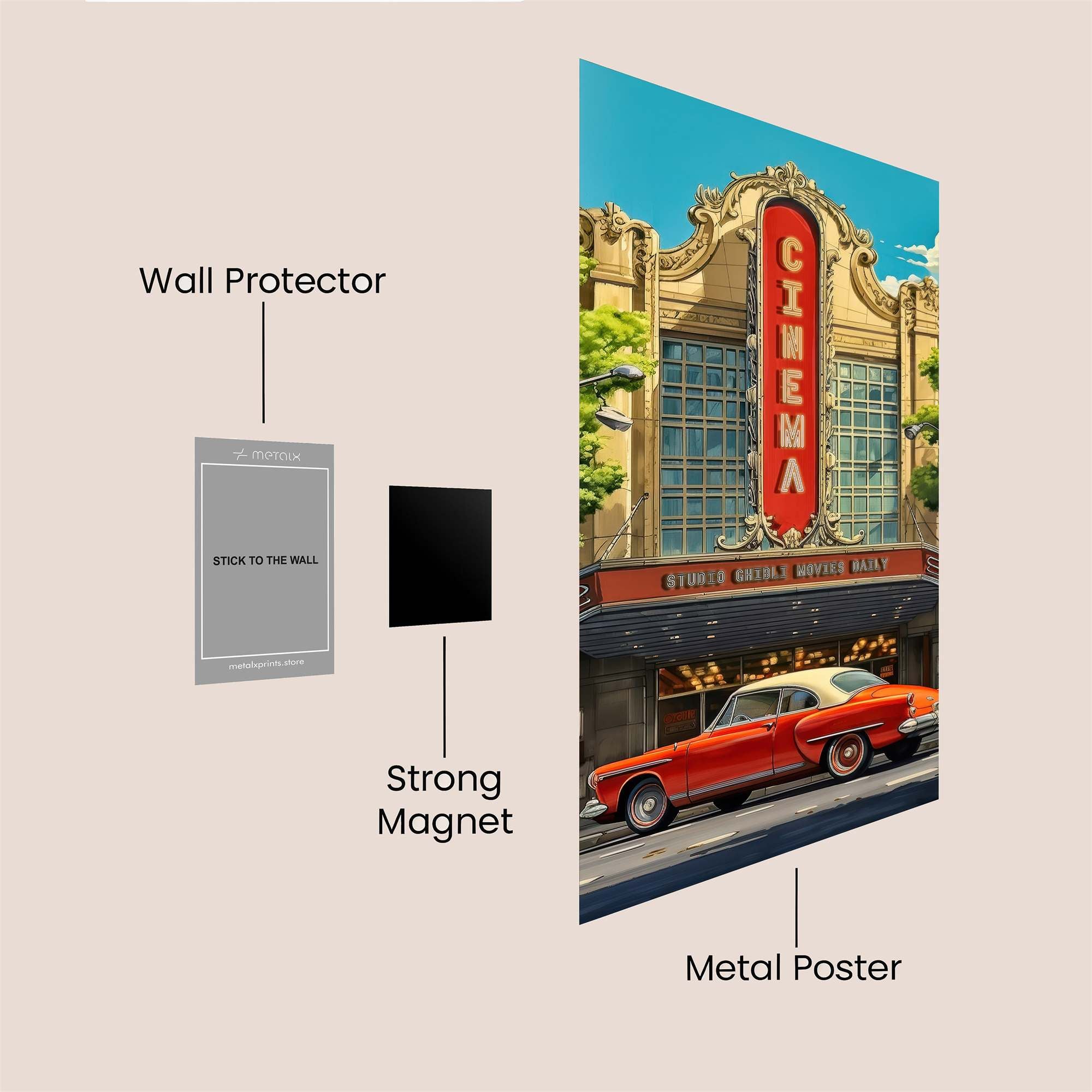 Cinema Nostalgia Safe Wall Magnetic / M